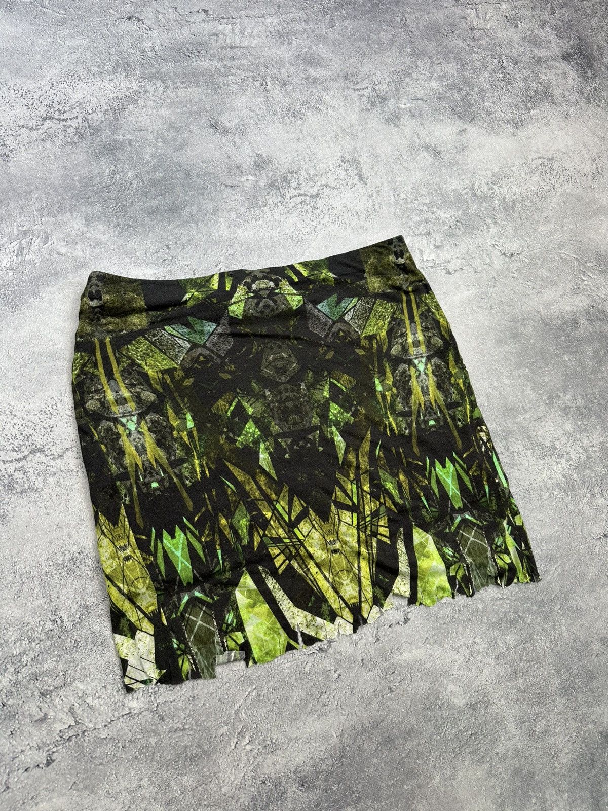 Helmut Lang Vintage Helmut Lang Rare Avant Garde Mini Skirt Prinred USA Size 32" / US 10 / IT 46 - 12 Thumbnail