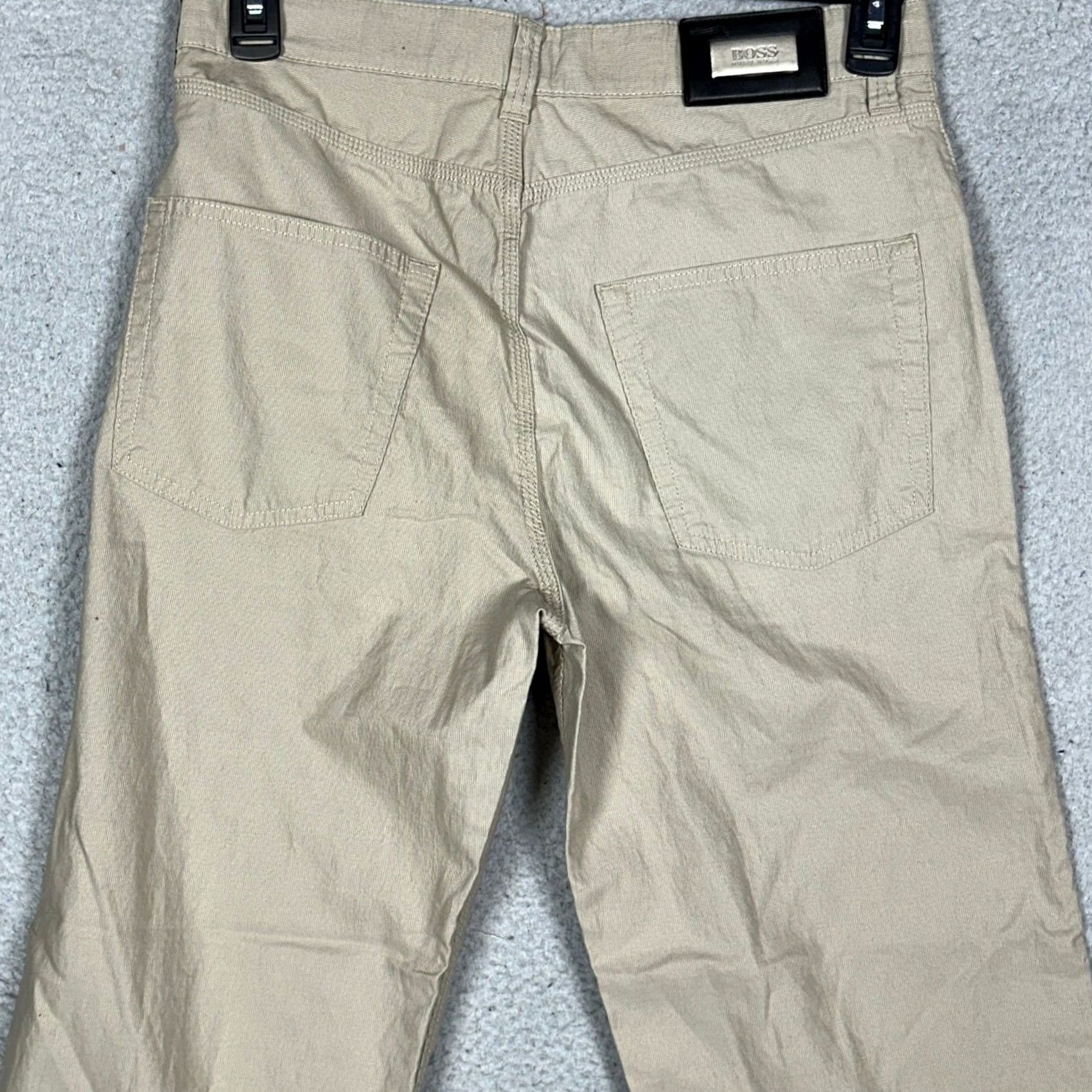 Hugo Boss Hugo Boss Alabama Corduroy Pants Beige 5-Pocket Straight Leg Mens 32x34 Chino Flat Front Size US 32 / EU 48 - 3 Thumbnail