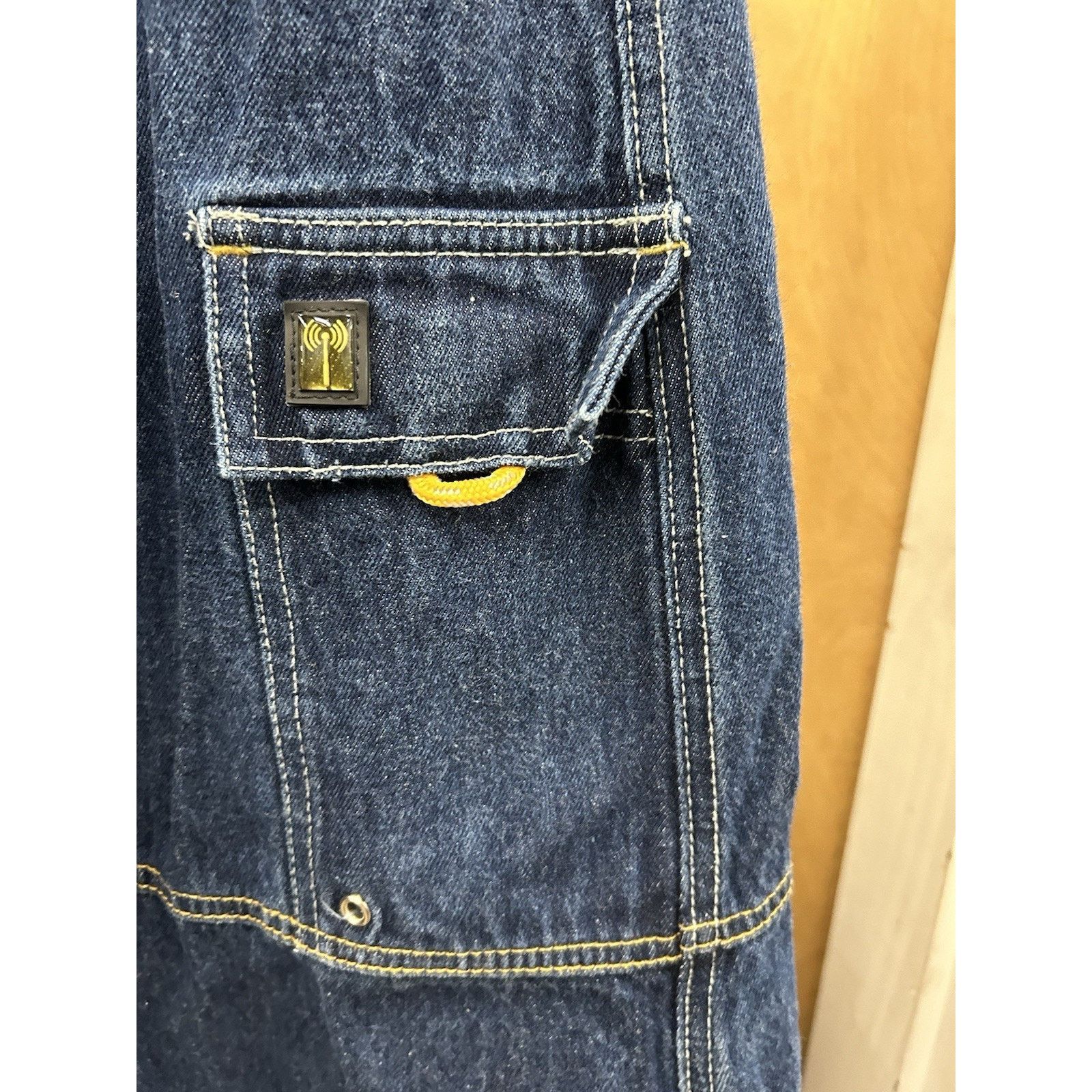 Vintage Y2K Kikwear Cargo Rave Jeans Wide Leg Baggy 30x33 Opening 21 Size US 30 / EU 46 - 8 Thumbnail