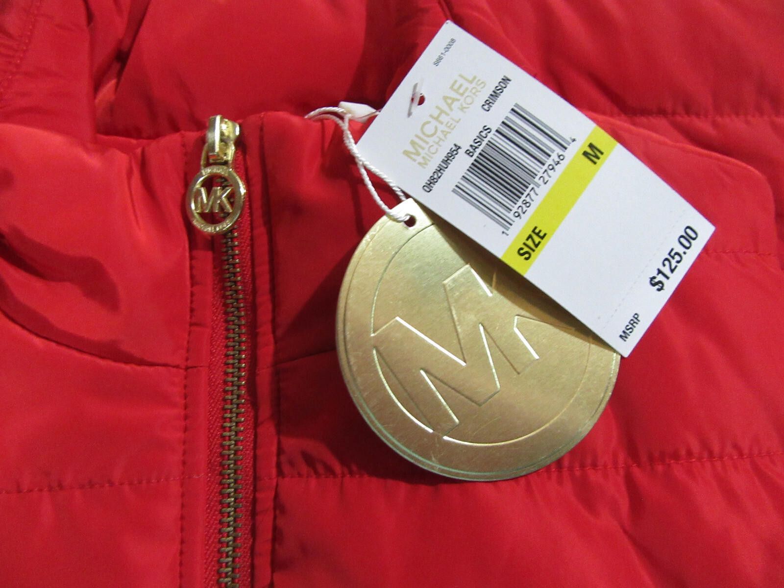 Michael Kors Michael Kors Womens Puffer Vest Jacket Crimson Red M NWT Size M / US 6-8 / IT 42-44 - 3 Thumbnail