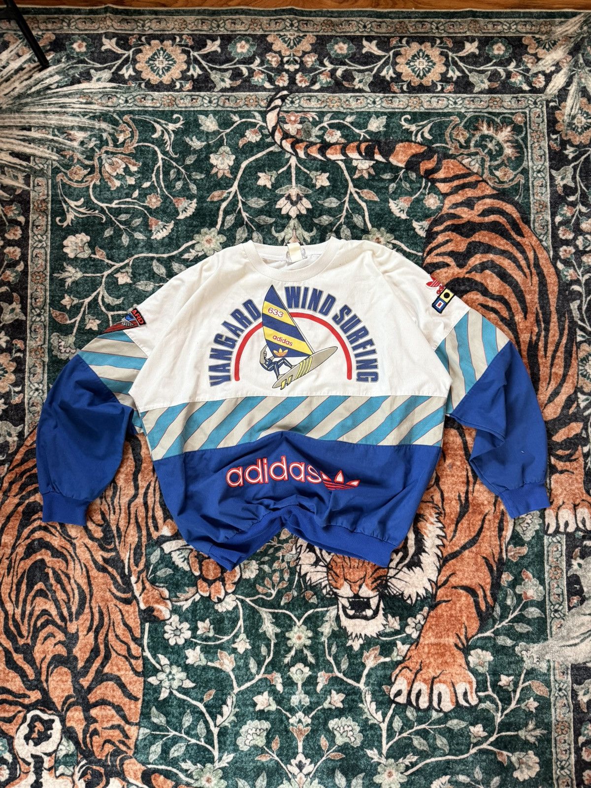 Adidas Vintage 80s Adidas Vanguard Windsurfing Pullover Size US L / EU 52-54 / 3 - 2 Thumbnail