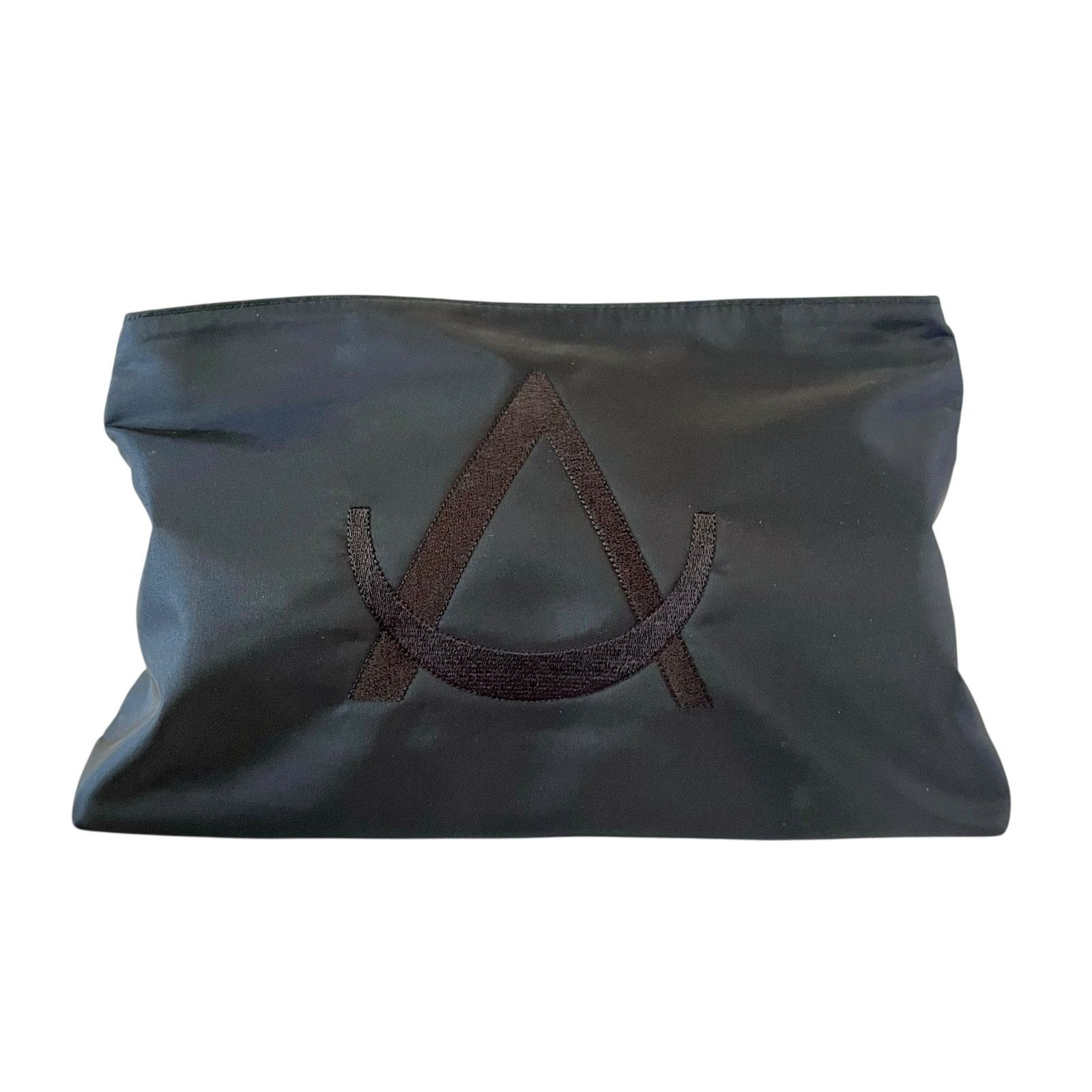 Other × Vintage Vintage Desmo Black Embroidered Logo Clutch Evening Bag Size ONE SIZE - 1 Thumbnail