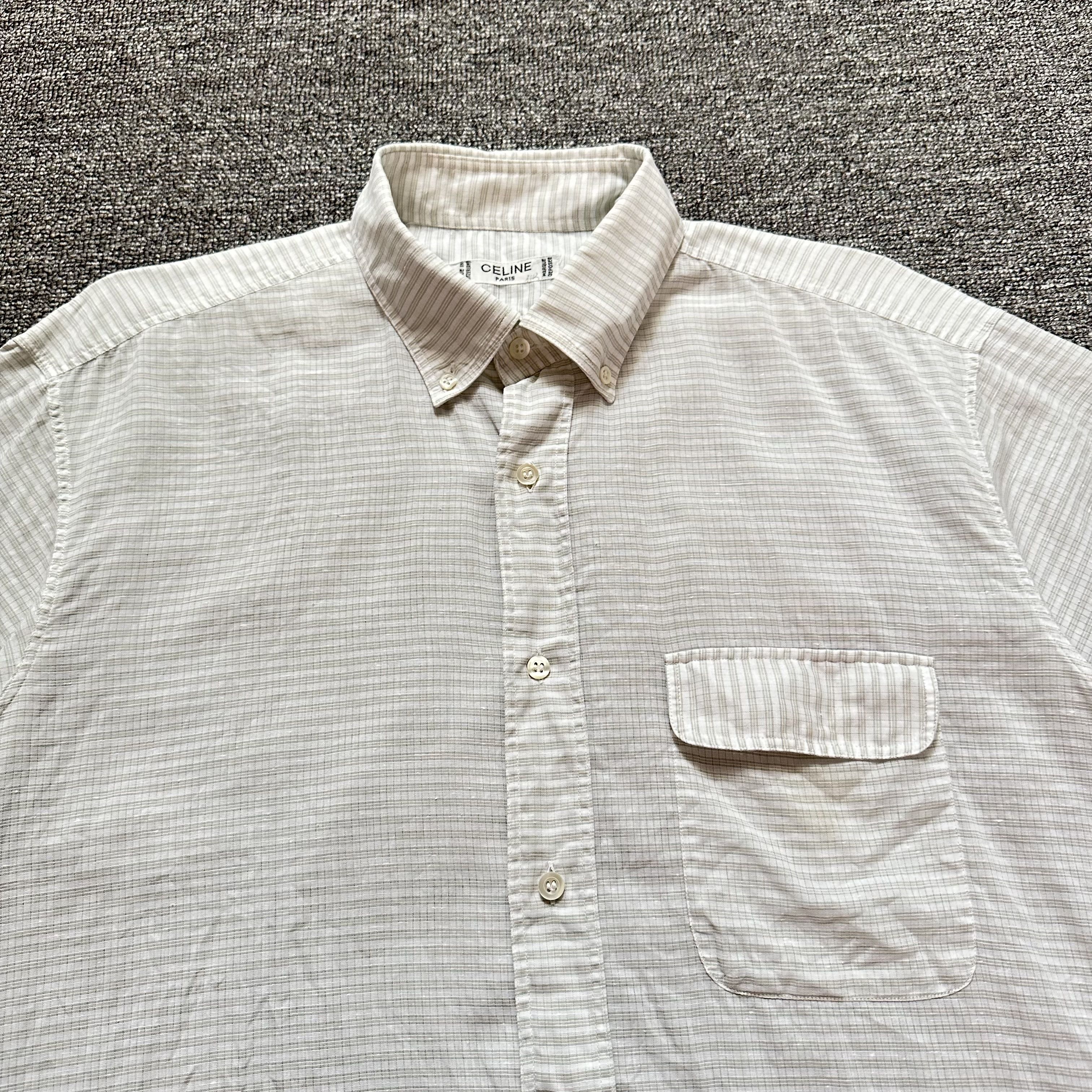 Celine Vintage Celine Button Ups Shirts Size US M / EU 48-50 / 2 - 2 Thumbnail