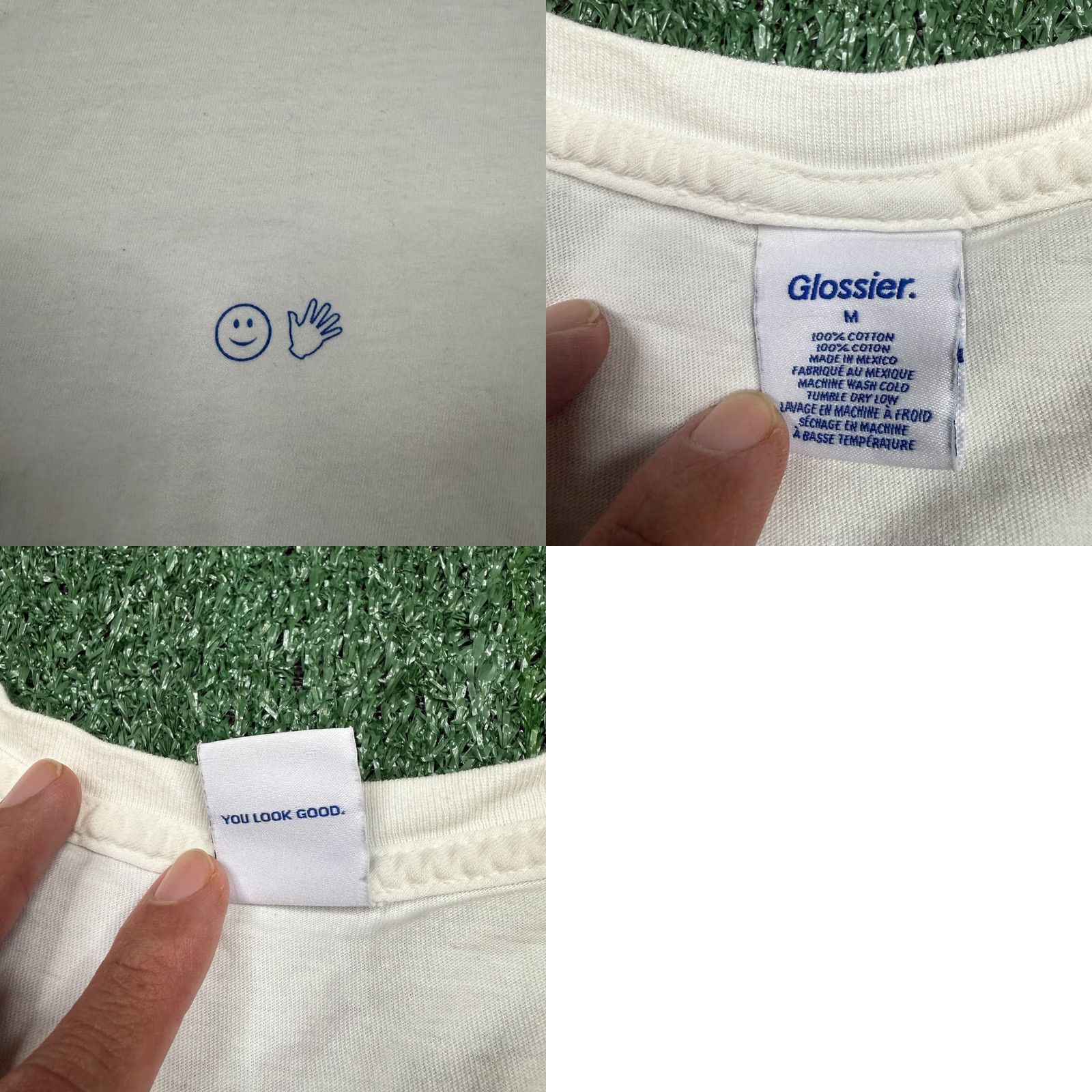 Vintage Glossier Birthday Logo T Shirt L White Short Sleeve Crew Neck Men Shirt Birthday 2020s Logo Comfort Vintage: No Size US L / EU 52-54 / 3 - 8 Thumbnail
