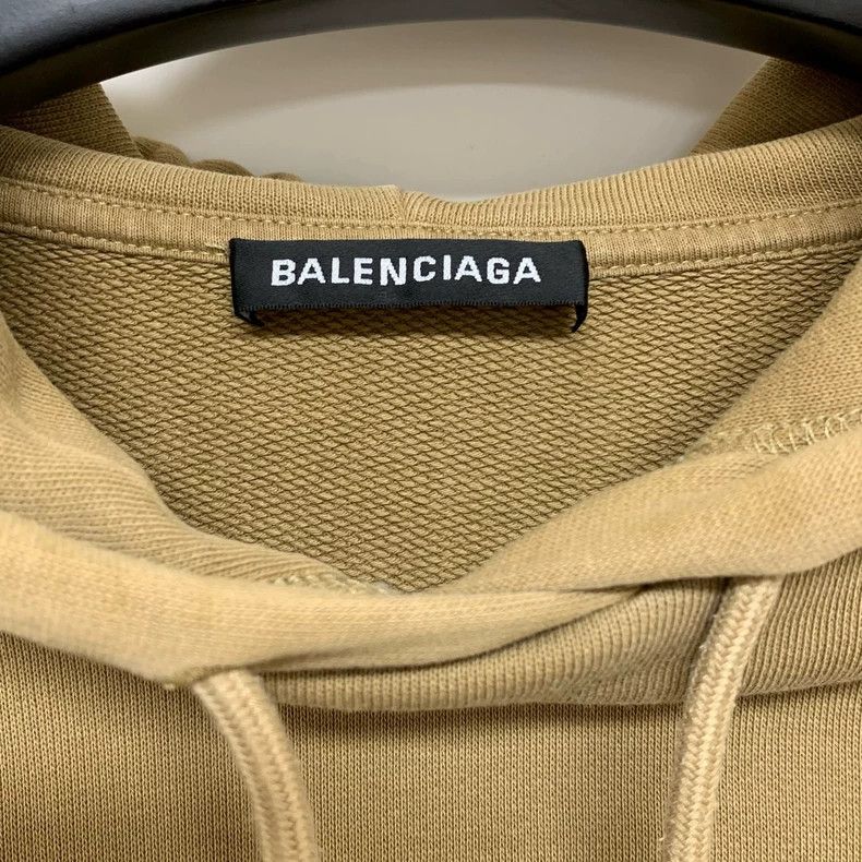 Balenciaga Balenciaga Khaki wheatear hooded sweatshirt 2502-Nextarrow Size US S / EU 44-46 / 1 - 3 Thumbnail