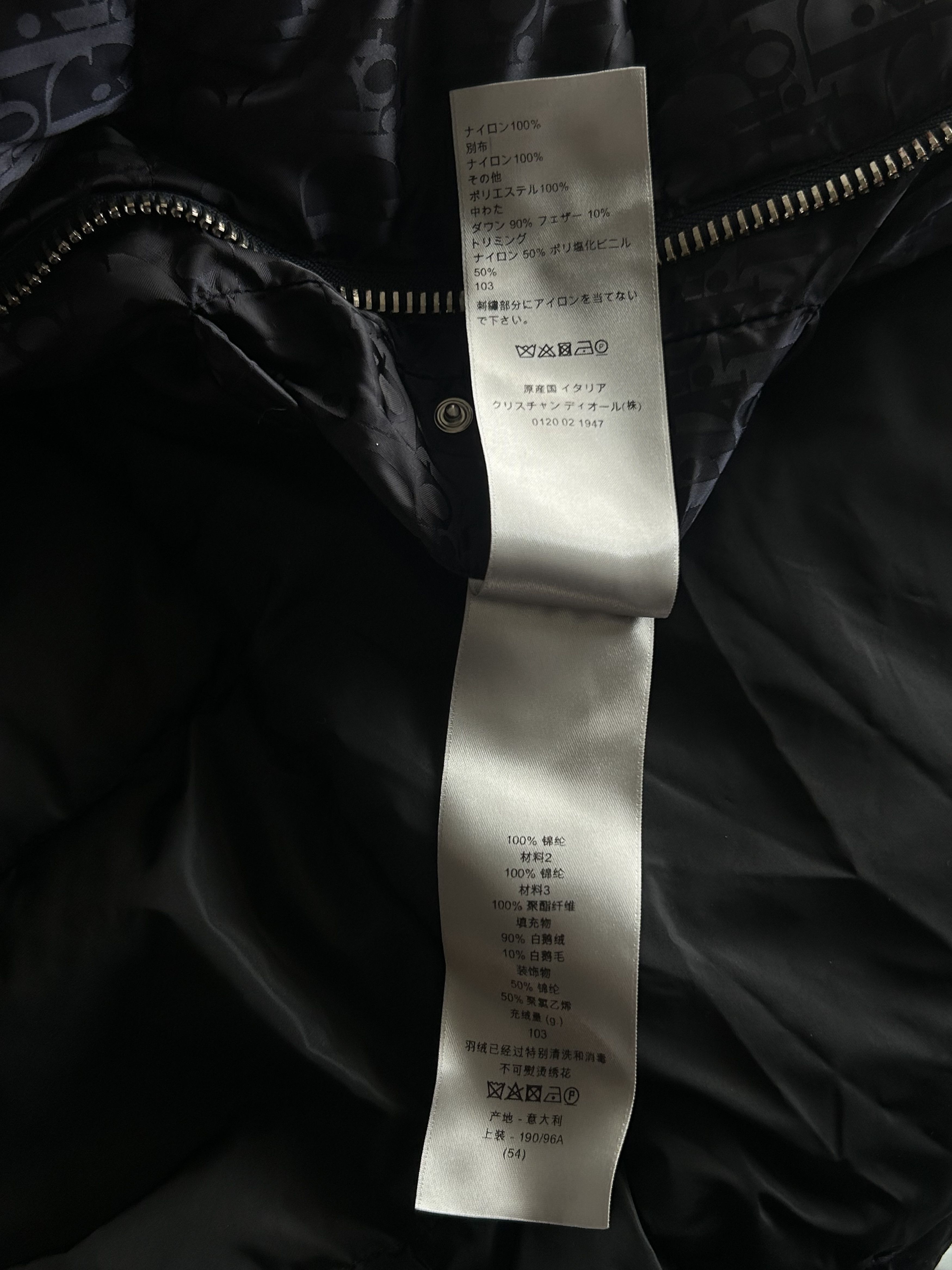 Dior Dior Black Oblique Puffer Vest Size US XXL / EU 58 / 5 - 5 Thumbnail