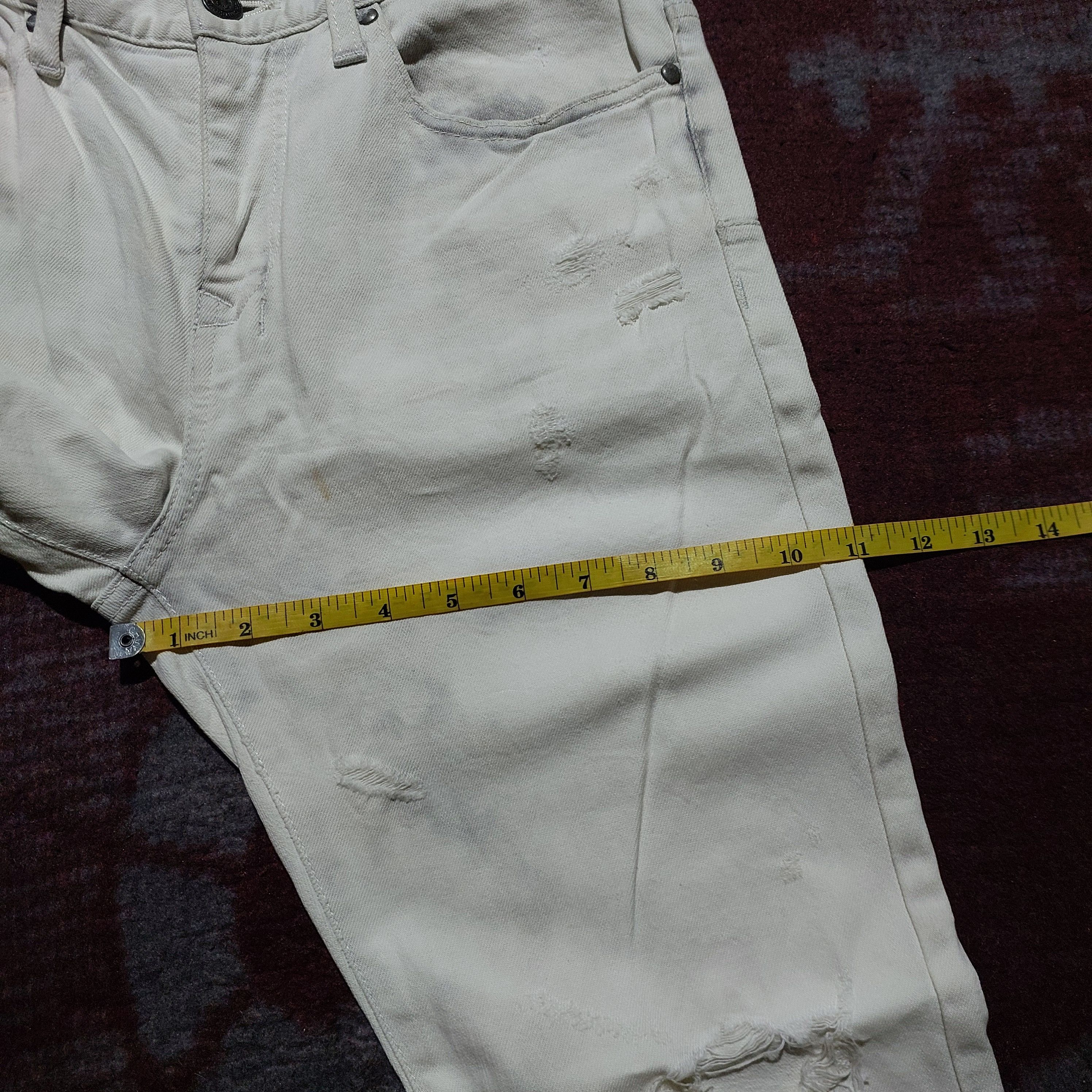 Tornado Mart Tornado Mart Japan distressed white denim pants Size US 30 / EU 46 - 18 Thumbnail