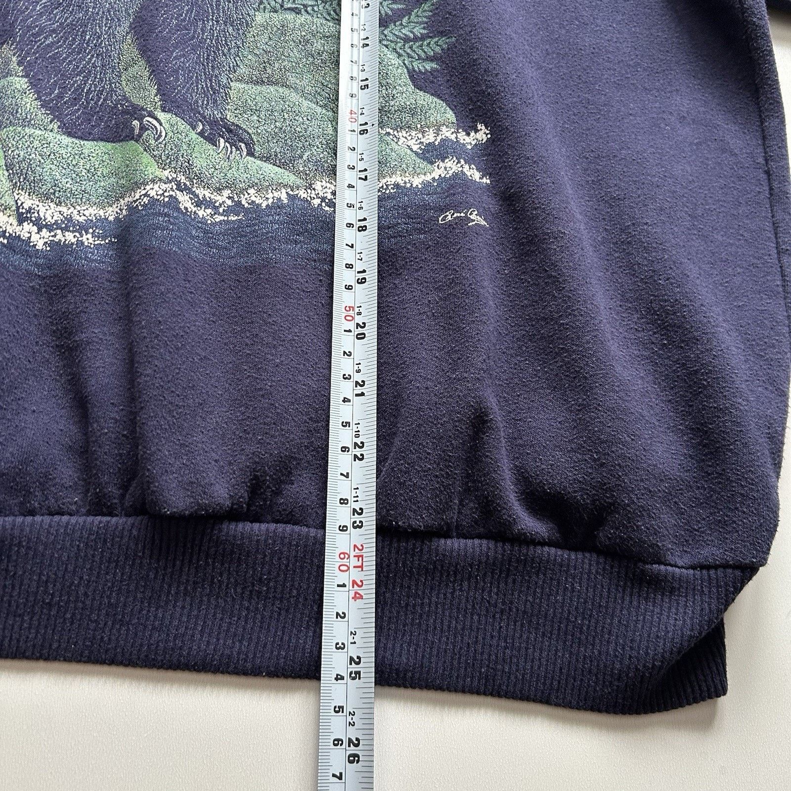 Vintage Vintage 90s Black Bear Crewneck Large Boxy Animal Art Rare Size US L / EU 52-54 / 3 - 5 Thumbnail