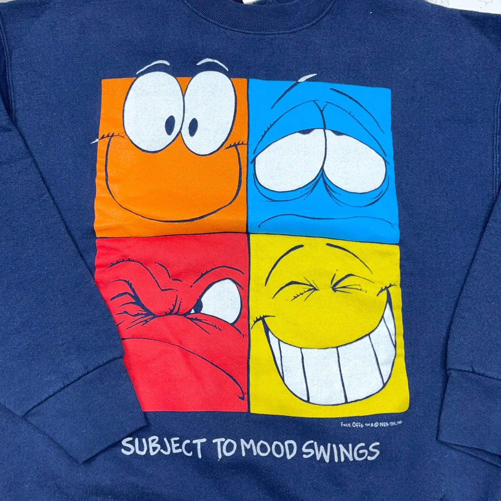 Fruit Of The Loom VINTAGE Fruit of the Loom Sweatshirt Men's Large Blue 90s USA Graphic Print Crew Neck Pullover Size US L / EU 52-54 / 3 - 2 Thumbnail