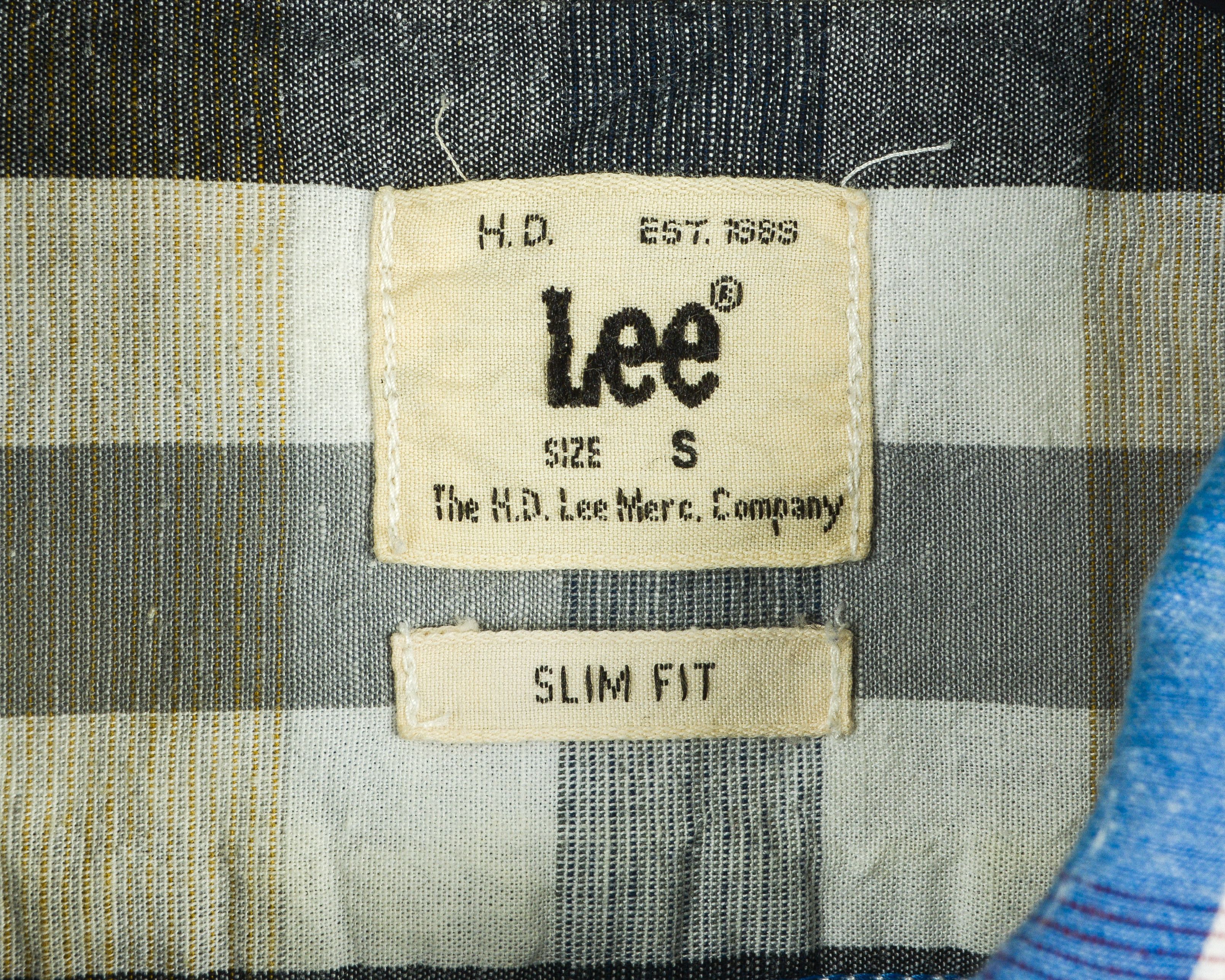Lee Button Up Shirt Linen S Cotton Checked Flax dress oxford Size US S / EU 44-46 / 1 - 3 Thumbnail
