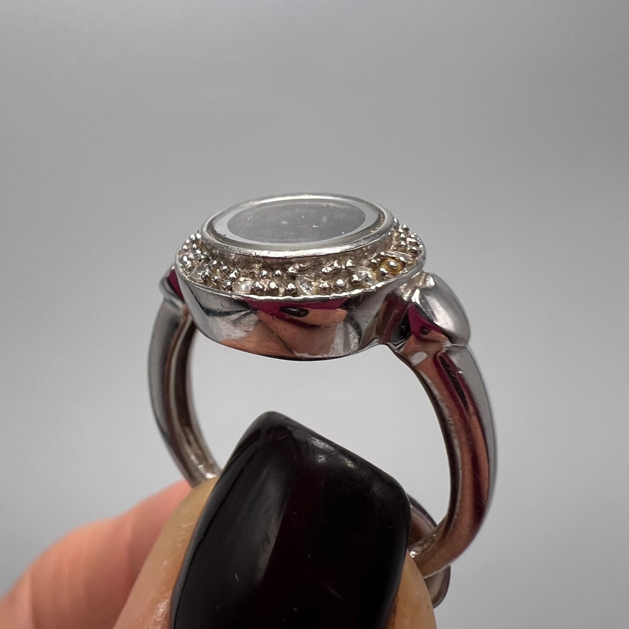Sterling Silver Vintage Sterling Silver 925 Ring Size Marked ,7.5 US Size ONE SIZE - 4 Thumbnail