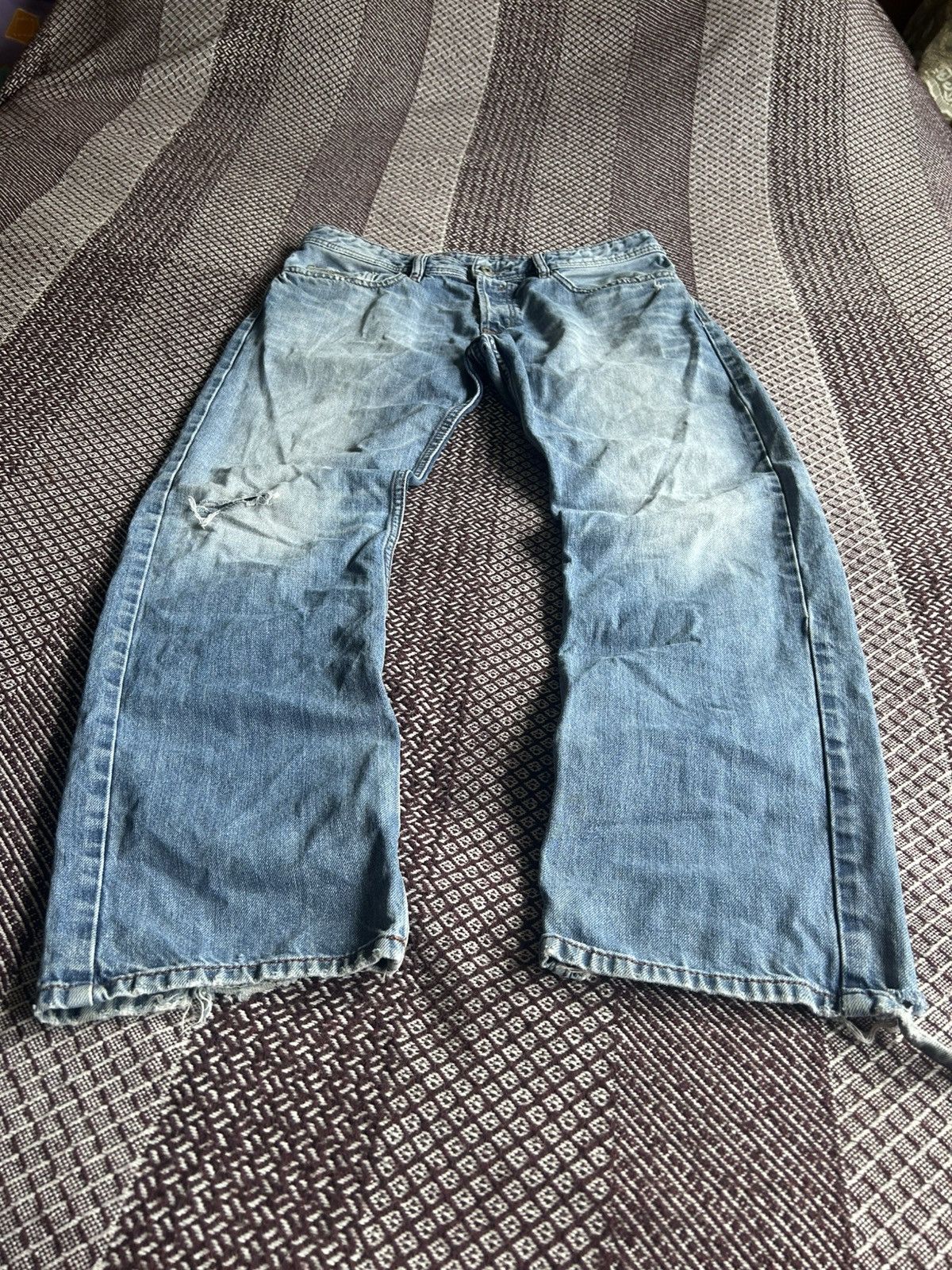 Vintage Vintage Diesel Waykee Denim Jeans Distressed Faded Thrashed Size US 32 / EU 48 - 3 Thumbnail