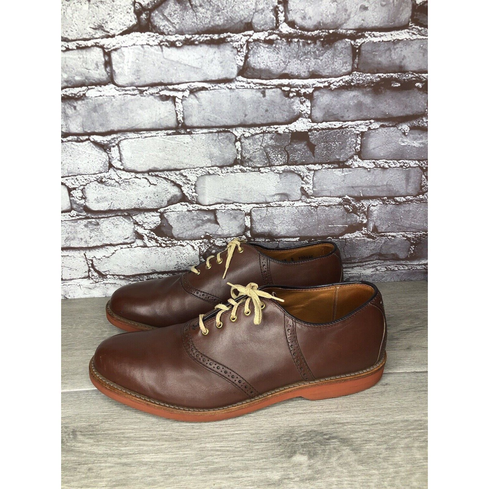 Cole Haan Cole Haan Burgundy Brown Leather Lace Up Dress Oxfords Shoes Size US 12 / EU 45 - 15 Thumbnail