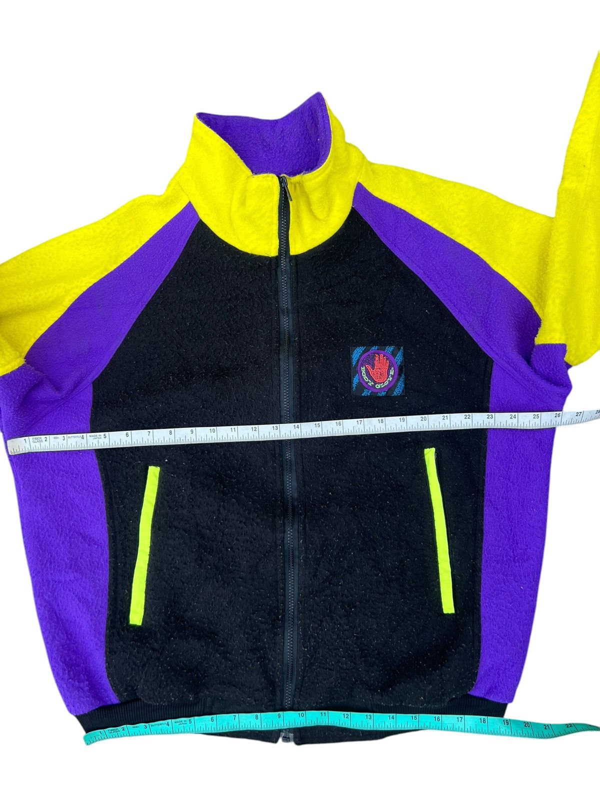 Body Glove × Vintage Vintage 90s Body Glove Colour Block Fleece Sweater Jacket Size US M / EU 48-50 / 2 - 2 Thumbnail