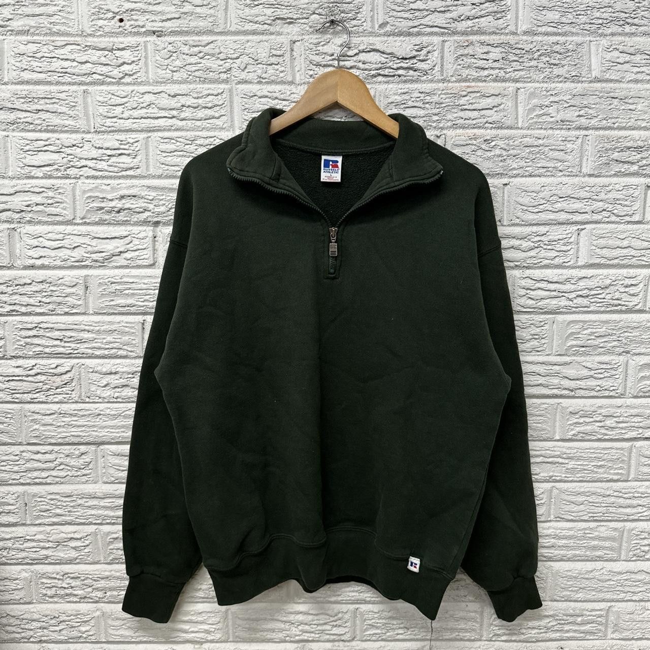 Russell Athletic × Vintage Vintage Russell Athletic Blank 1/4 Zip Pullover Large Size US L / EU 52-54 / 3 - 1 Thumbnail