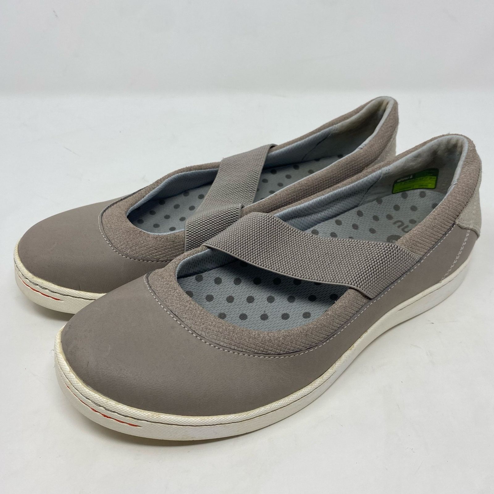 Other Ahnu Tan Taupe Loafer Elastic Mary Jane Strap Suede Size 8 Size US 8 / IT 38 - 1 Thumbnail