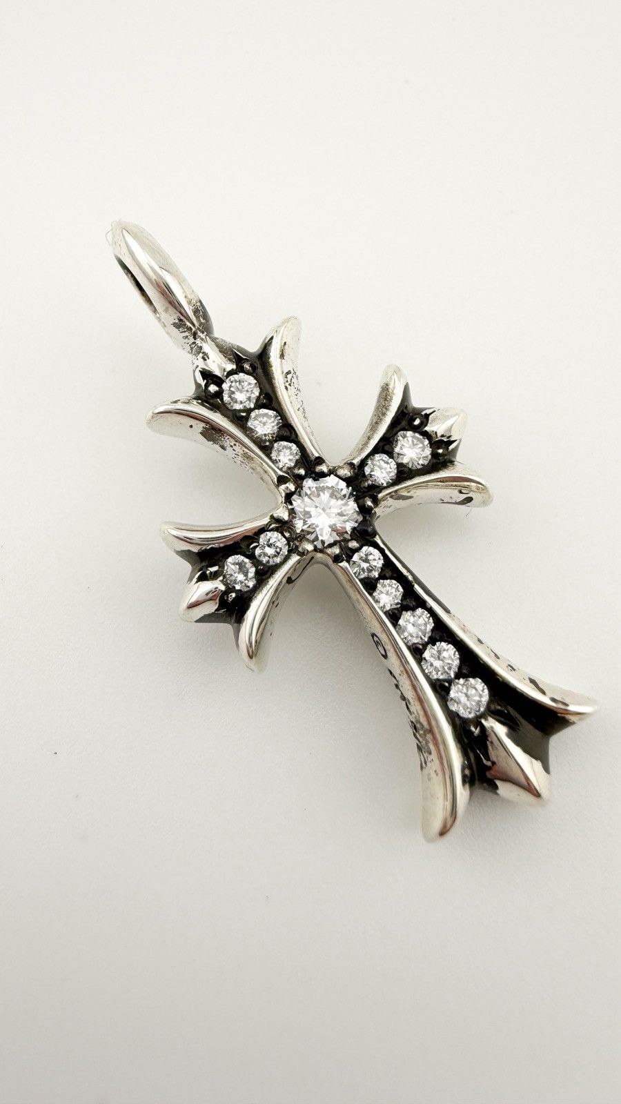Chrome Hearts RARE! Chrome Hearts Diamond Tiny Fat Cross Pendant Size ONE SIZE - 1 Thumbnail
