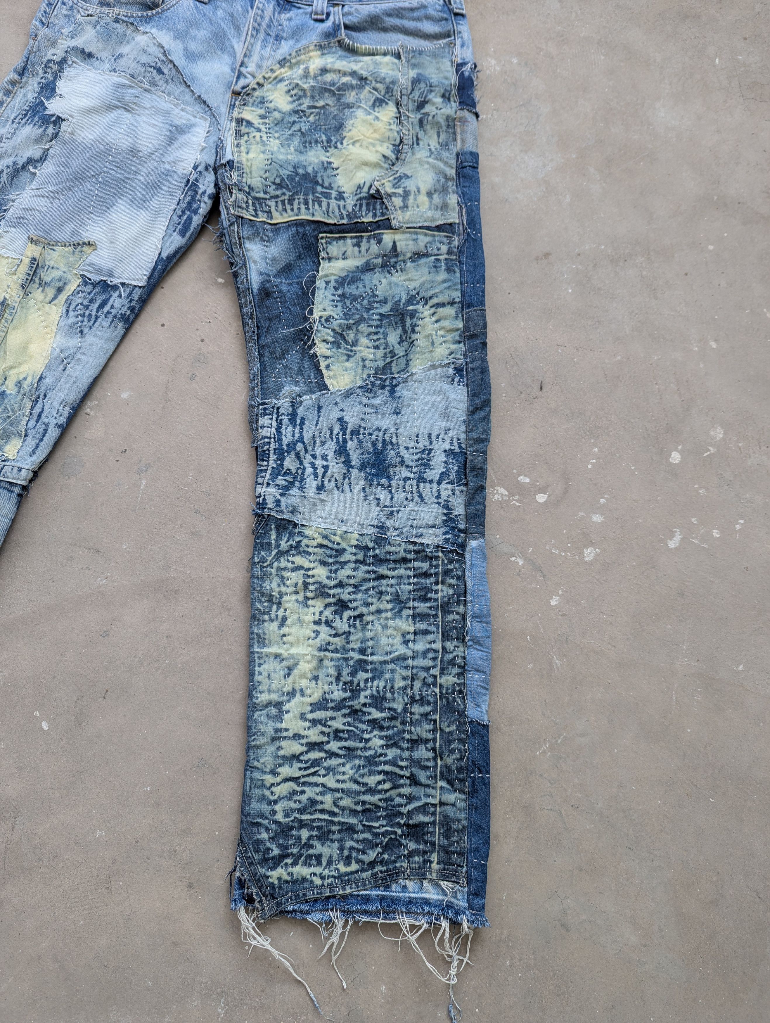 Carhartt × Vintage TODAY OFFER 💥 1/1 Carhartt Reconstructed Denim Sashiko Boro Size US 36 / EU 52 - 5 Thumbnail