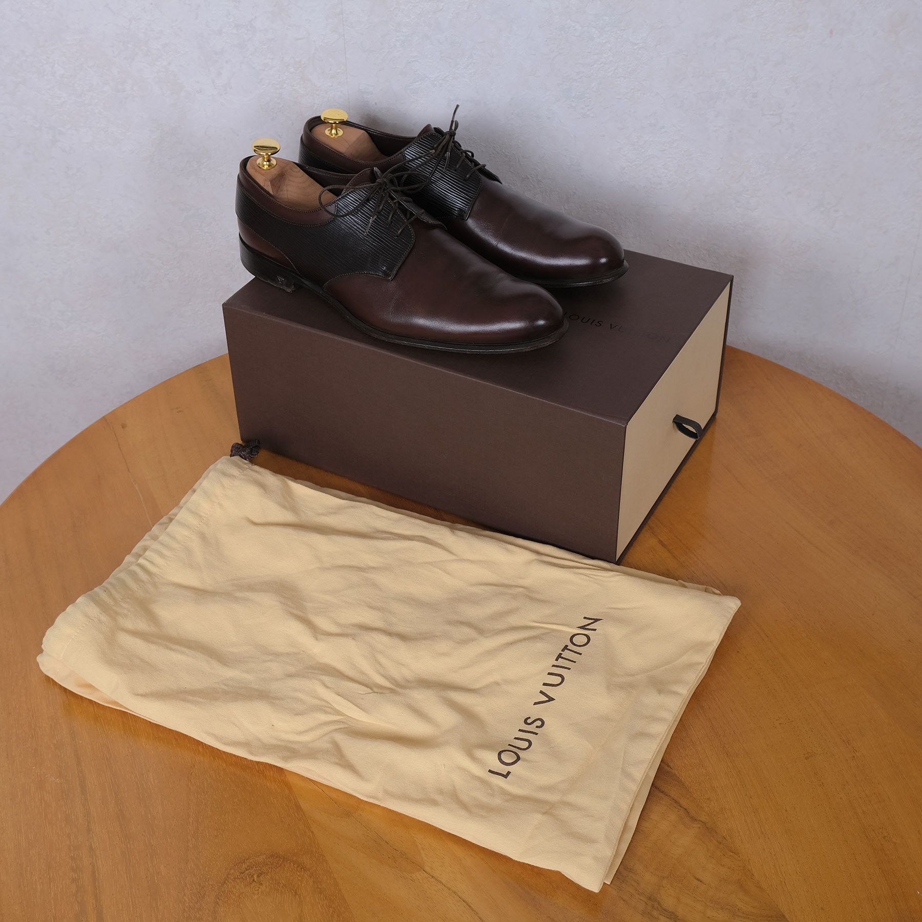 Louis VuittonBrown leather ShoesSize 42 Certificate1020e