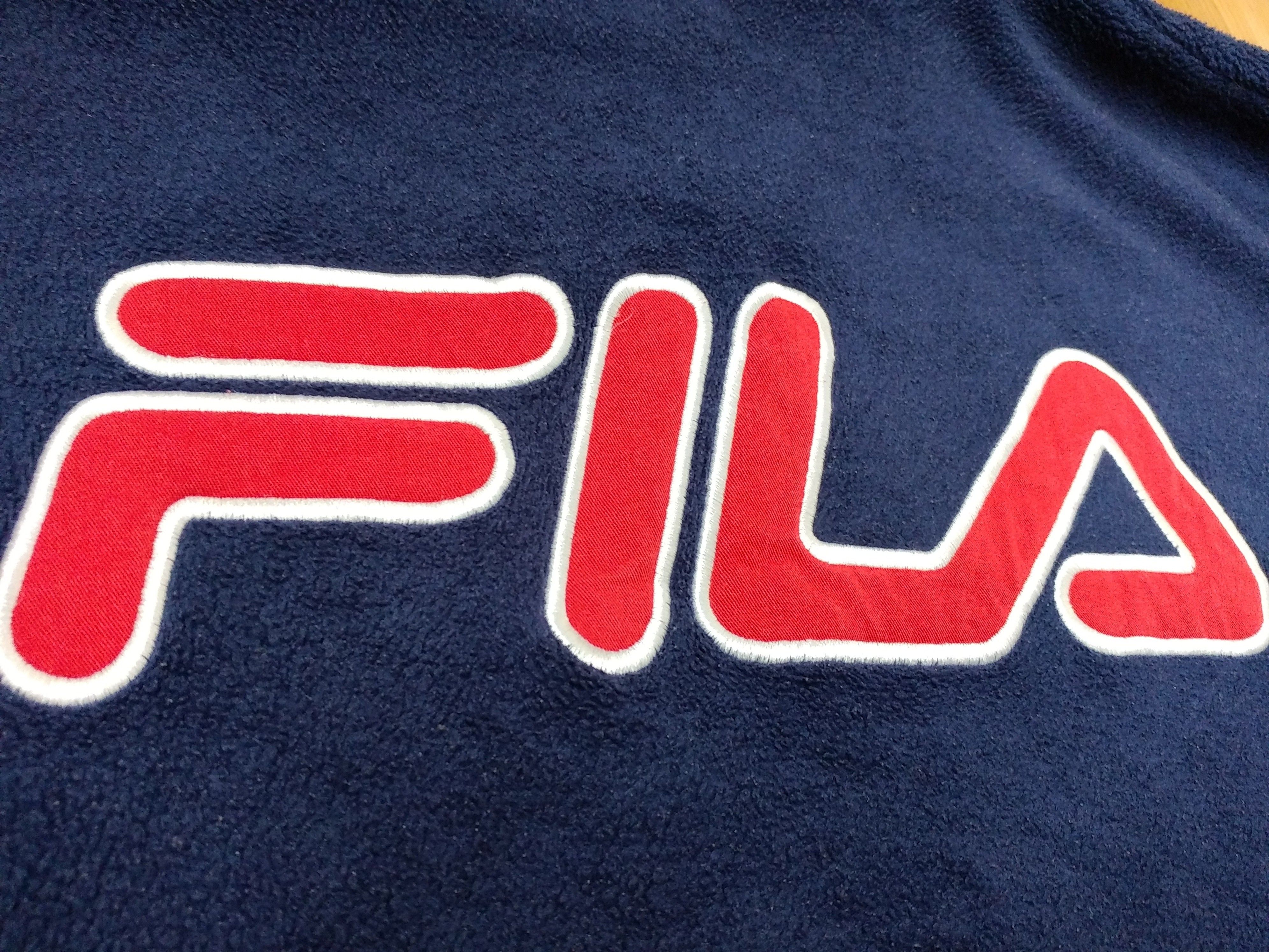 Fila × Vintage FILA sweatshirt, vintage blue fleece shirt, 90s hip-hop L Size US L / EU 52-54 / 3 - 7 Thumbnail