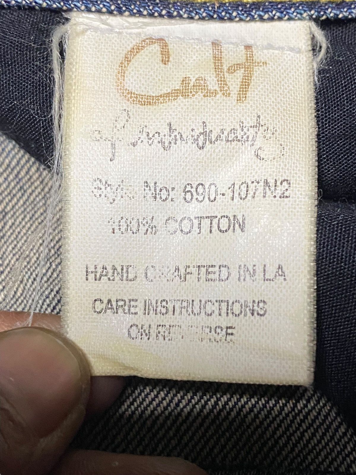 Cult Of Individuality Cult Paint Splatter Distressed Selvedge Redline (107N2) Size US 34 / EU 50 - 22 Thumbnail