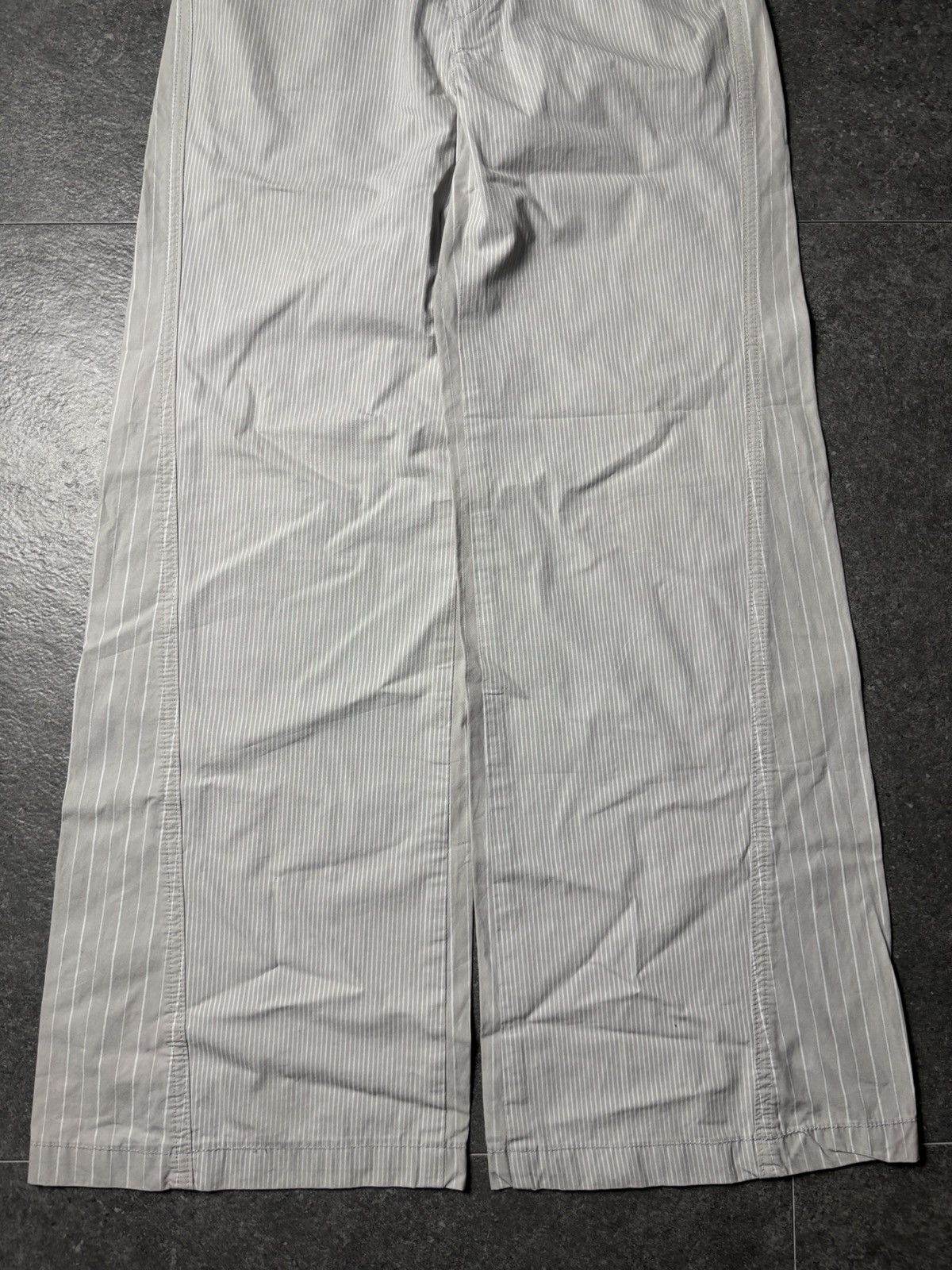 Marithe + Francois Girbaud 2000s Marithe Francois Girbaud Striped Wide Pans Size US 27 - 4 Thumbnail