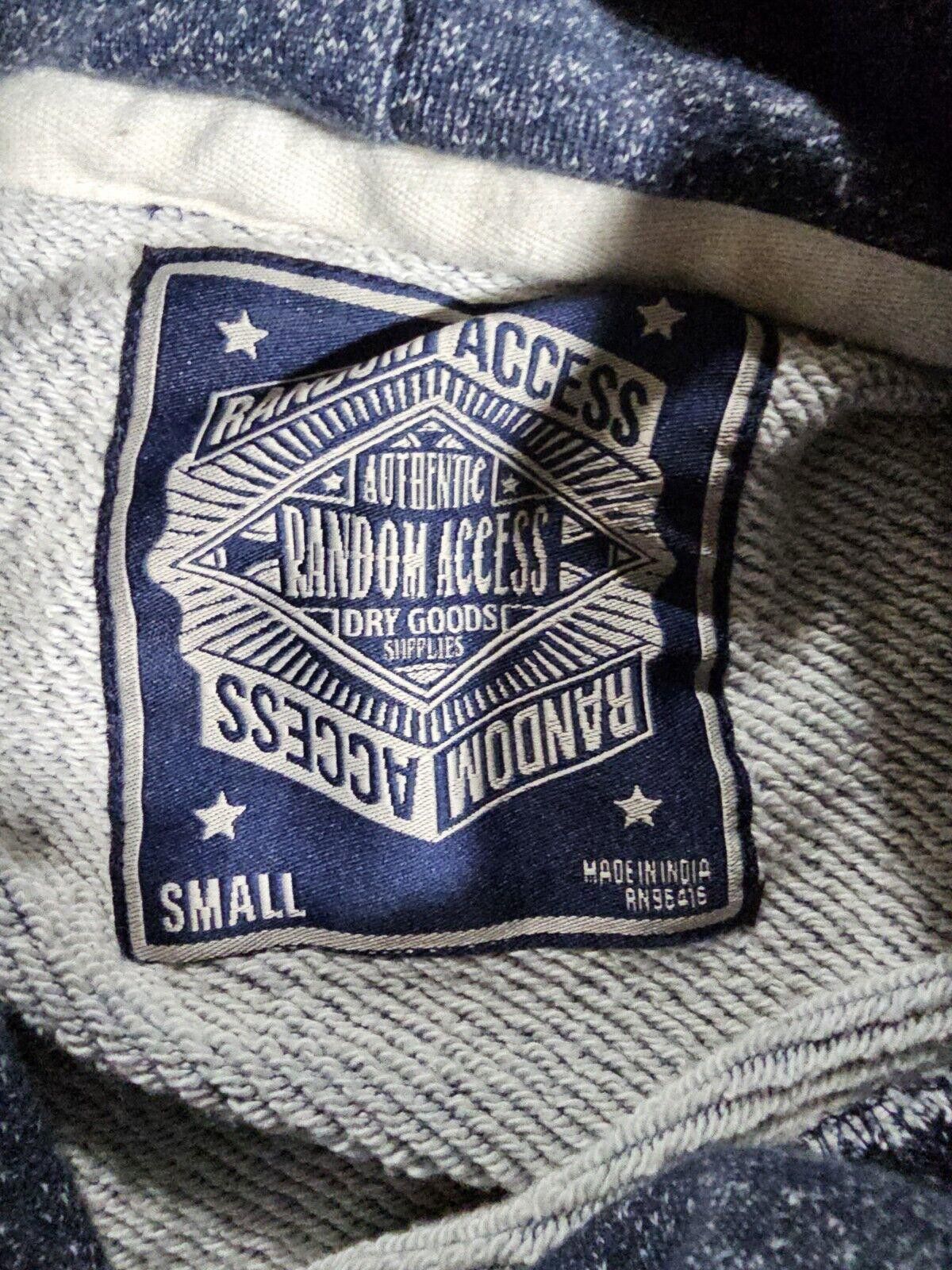 Designer Random Access Dry Goods Supplies Blue Hoodie pullover Small Size US S / EU 44-46 / 1 - 3 Thumbnail