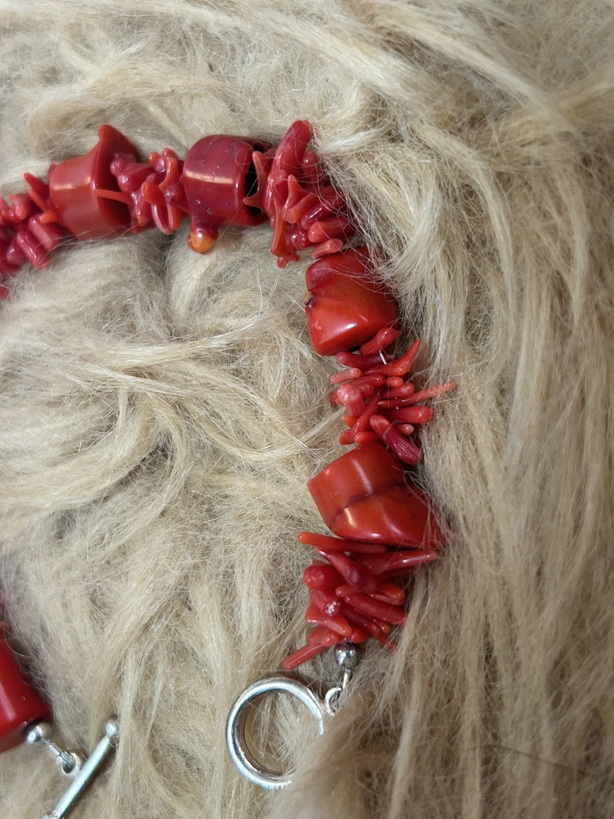 Vintage Vintage genuine rough red coral beaded toggle bracelet Size ONE SIZE - 10 Thumbnail