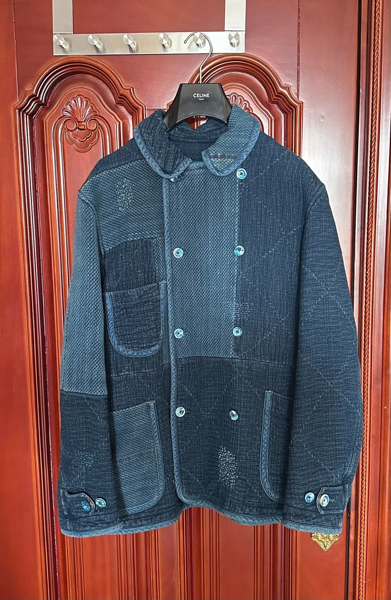 Porter Classic Porter Classic Kendo Sashiko Short Pea Coat Size US XL / EU 56 / 4 - 1 Thumbnail