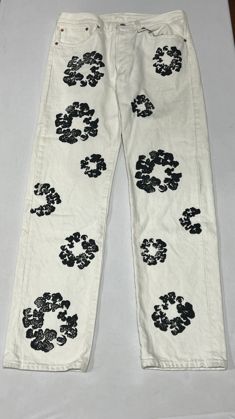 DENIM TEARS Denim Tears White Jeans Size US 33 - 1 Thumbnail