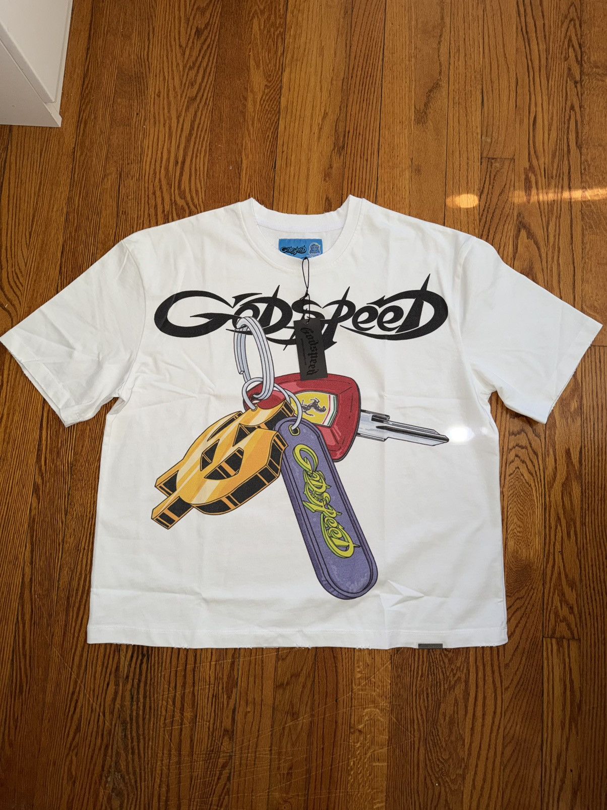 Godspeed Godspeed Keychain Graphic Tee White Size L Size US L / EU 52-54 / 3 - 1 Thumbnail