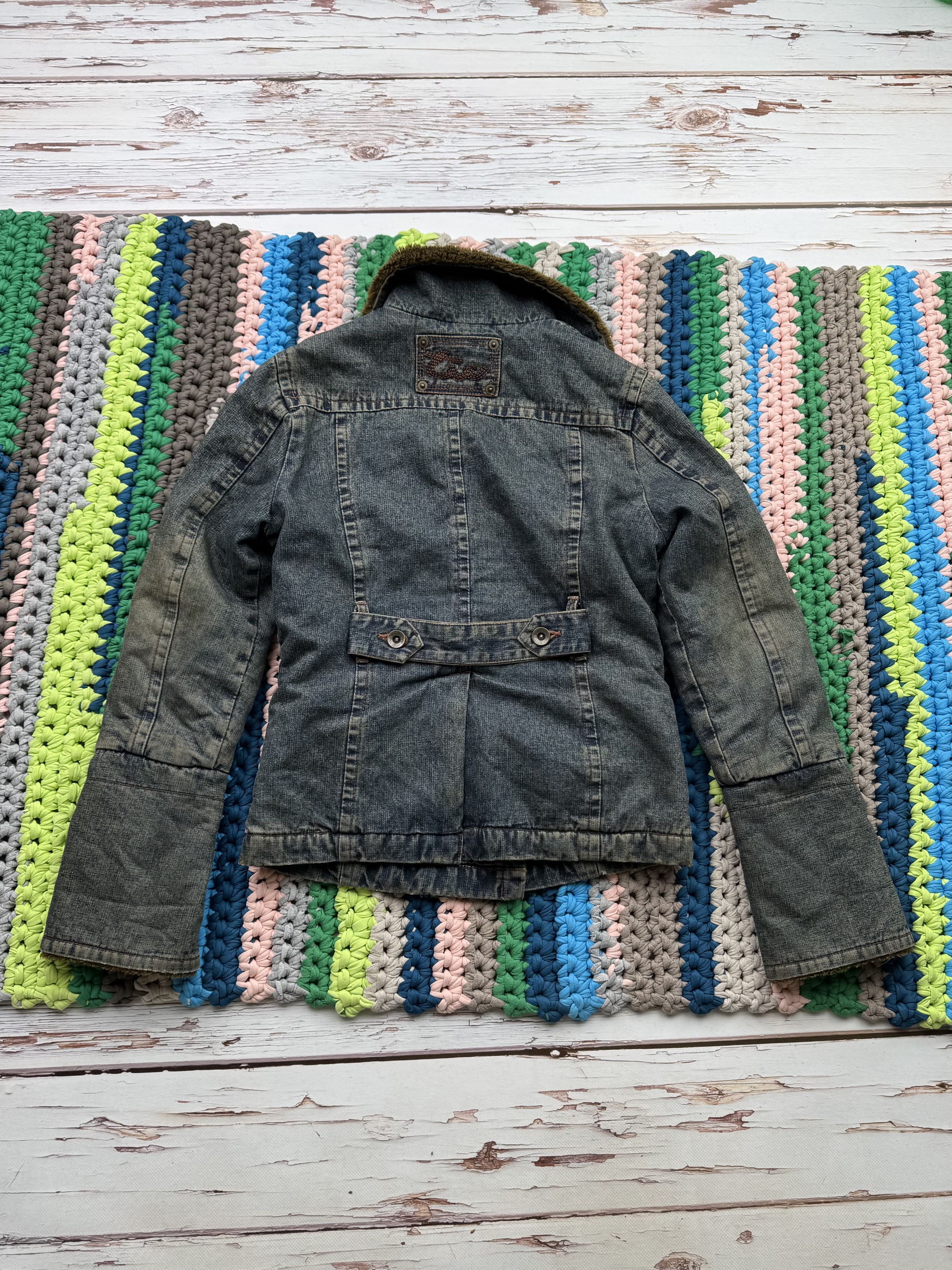 Japanese Brand Vintage Cropped Jacket With Faux Sheepskin (ET1)(D15) Size S / US 4 / IT 40 - 8 Thumbnail