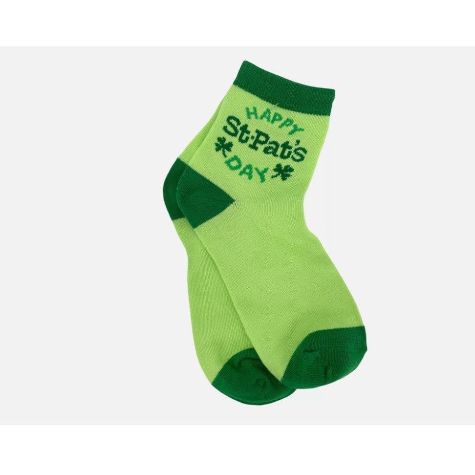 Other Happy St. Pats Day Green Socks With Shamrocks Size ONE SIZE - 3 Thumbnail