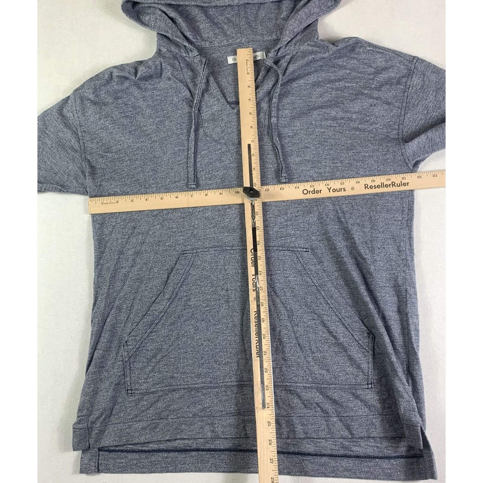Outerknown Outerknown Hooded Shirt Women Medium Blue Lightweight Long Sleeve Pullover Size M / US 6-8 / IT 42-44 - 5 Thumbnail