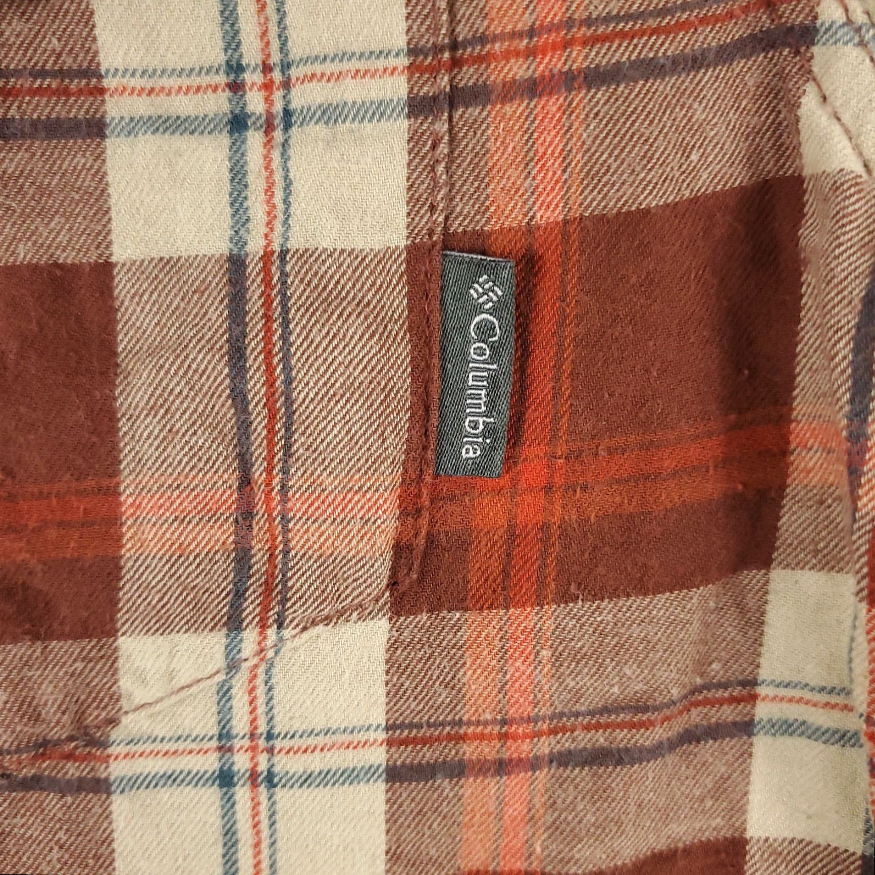 Vintage Columbia Shirt Mens Medium Brown/Orange Plaid Button-Up Long Sleeve Size US M / EU 48-50 / 2 - 2 Thumbnail