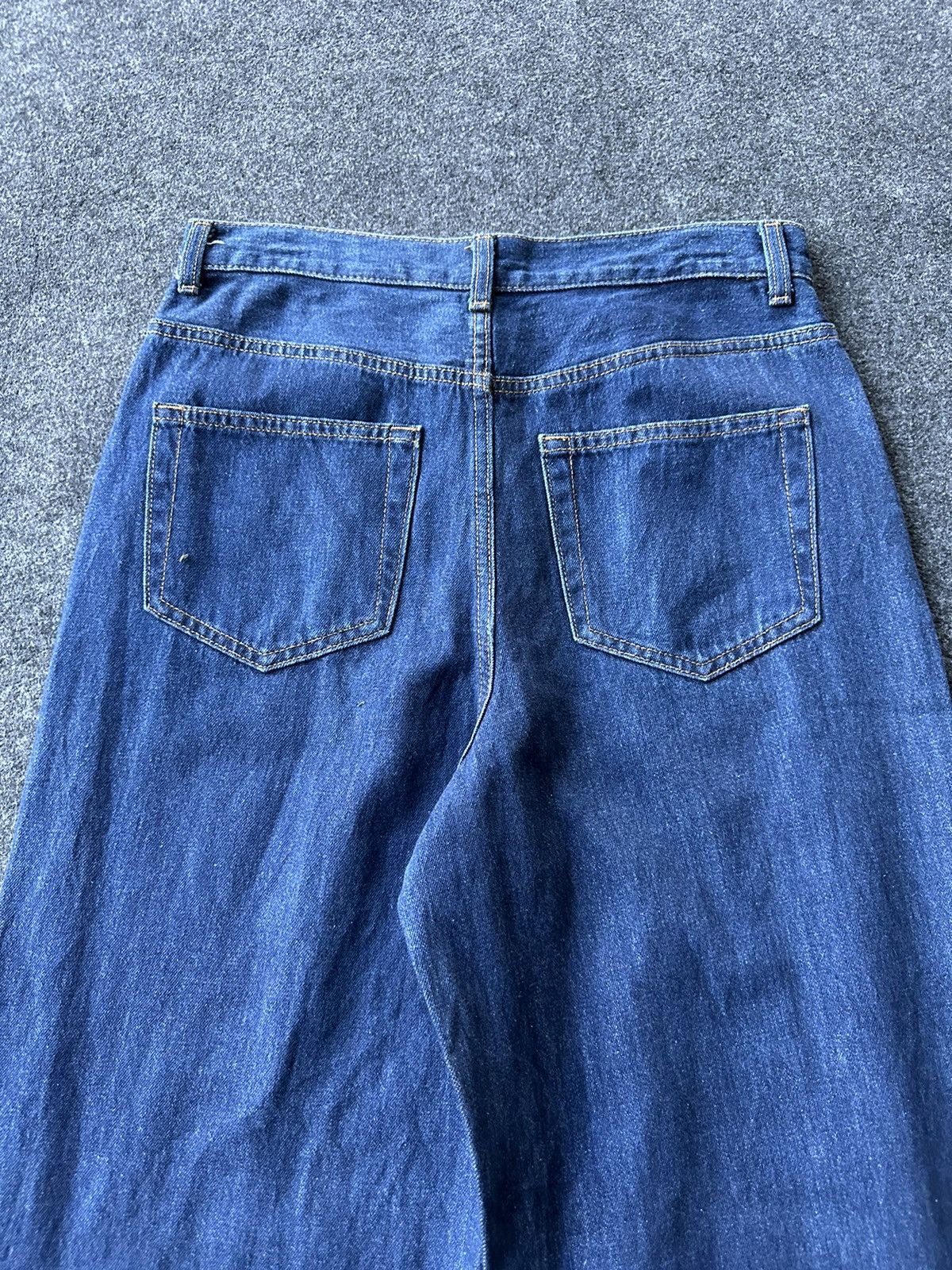 GU × Japanese Brand × Uniqlo Vintage Gu Uniqlo Super Baggy Loose Denim D143 Size US 30 / EU 46 - 4 Thumbnail