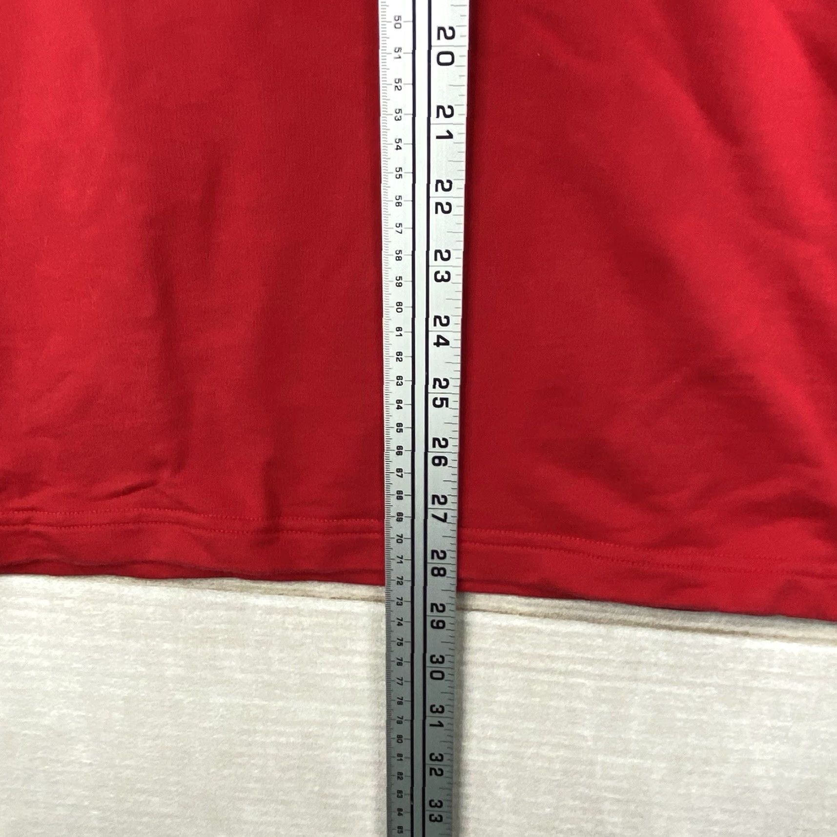 Odlo Odlo Mens Hoodie Pullover 1/4 Zip Long Sleeve Red Fleece Cotton Blend Sweatshirt L Size US L / EU 52-54 / 3 - 6 Thumbnail