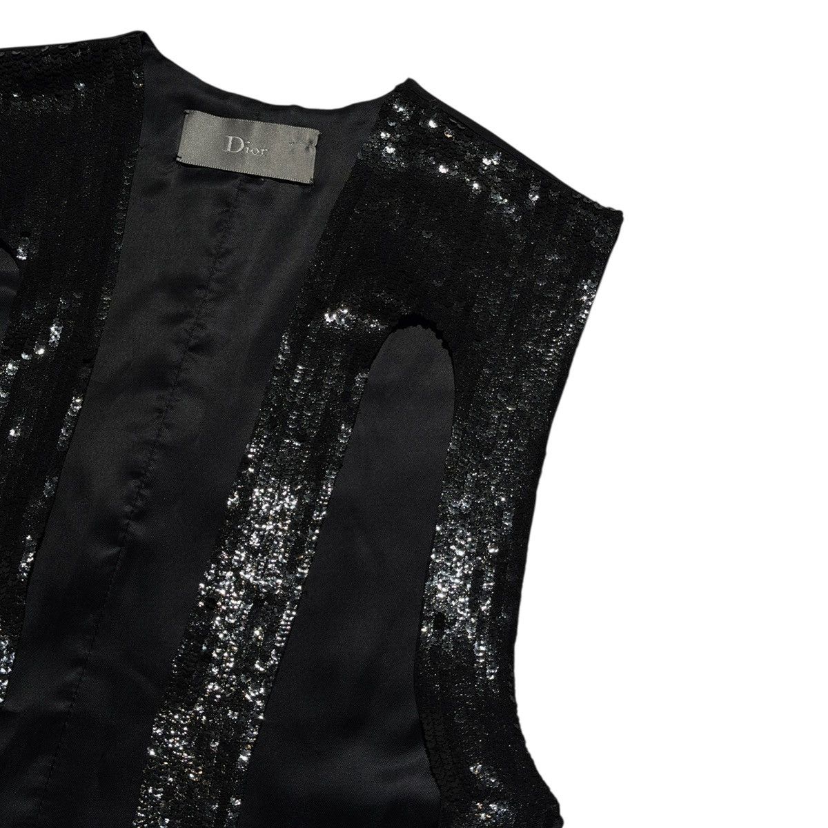 Dior SS07 hedi slimane silk sequin runway vest Size US M / EU 48-50 / 2 - 3 Thumbnail