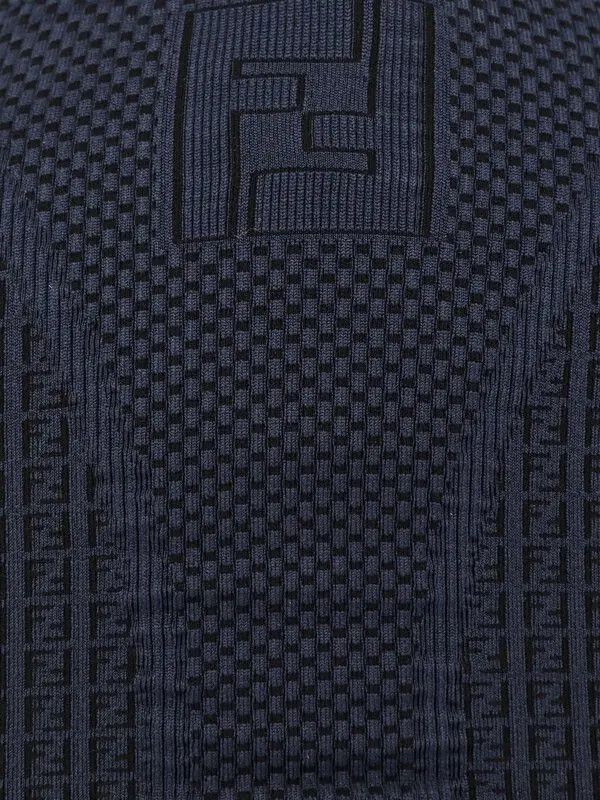 Fendi o1s1wg110226 Ski Jumper in Midnight Blue Size M / US 6-8 / IT 42-44 - 5 Thumbnail