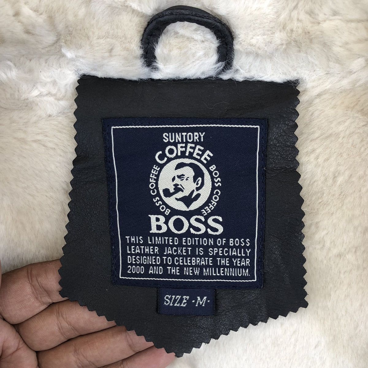 Vintage Vintage Suntory Boss Coffee B-3 Sherpa Leather Jacket Size US M / EU 48-50 / 2 - 21 Thumbnail