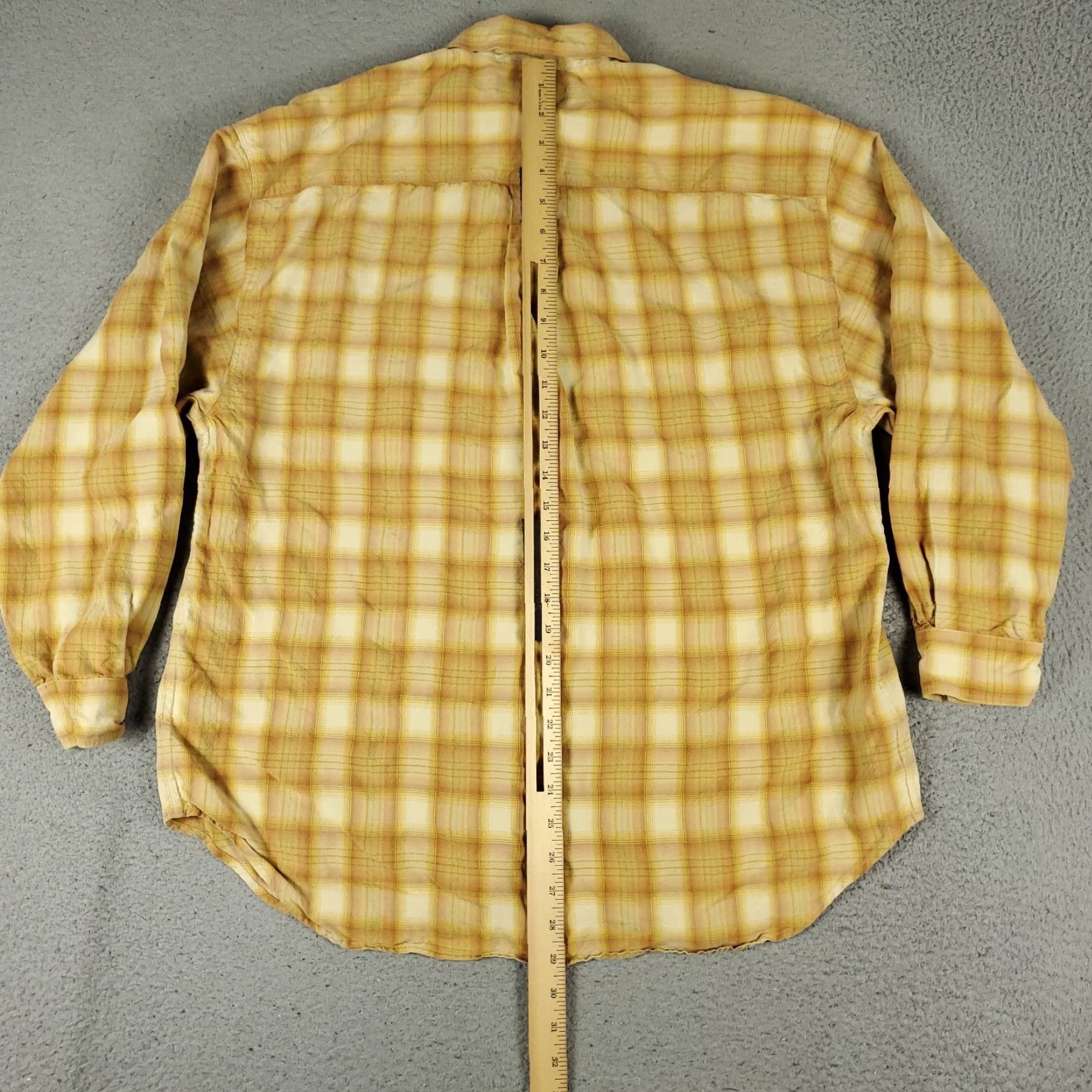 Tommy Bahama Tommy Bahama Button-Up Shirt Mens Large Brown Yellow Plaid Silk Long Sleeve Casual Classic Size US L / EU 52-54 / 3 - 5 Thumbnail