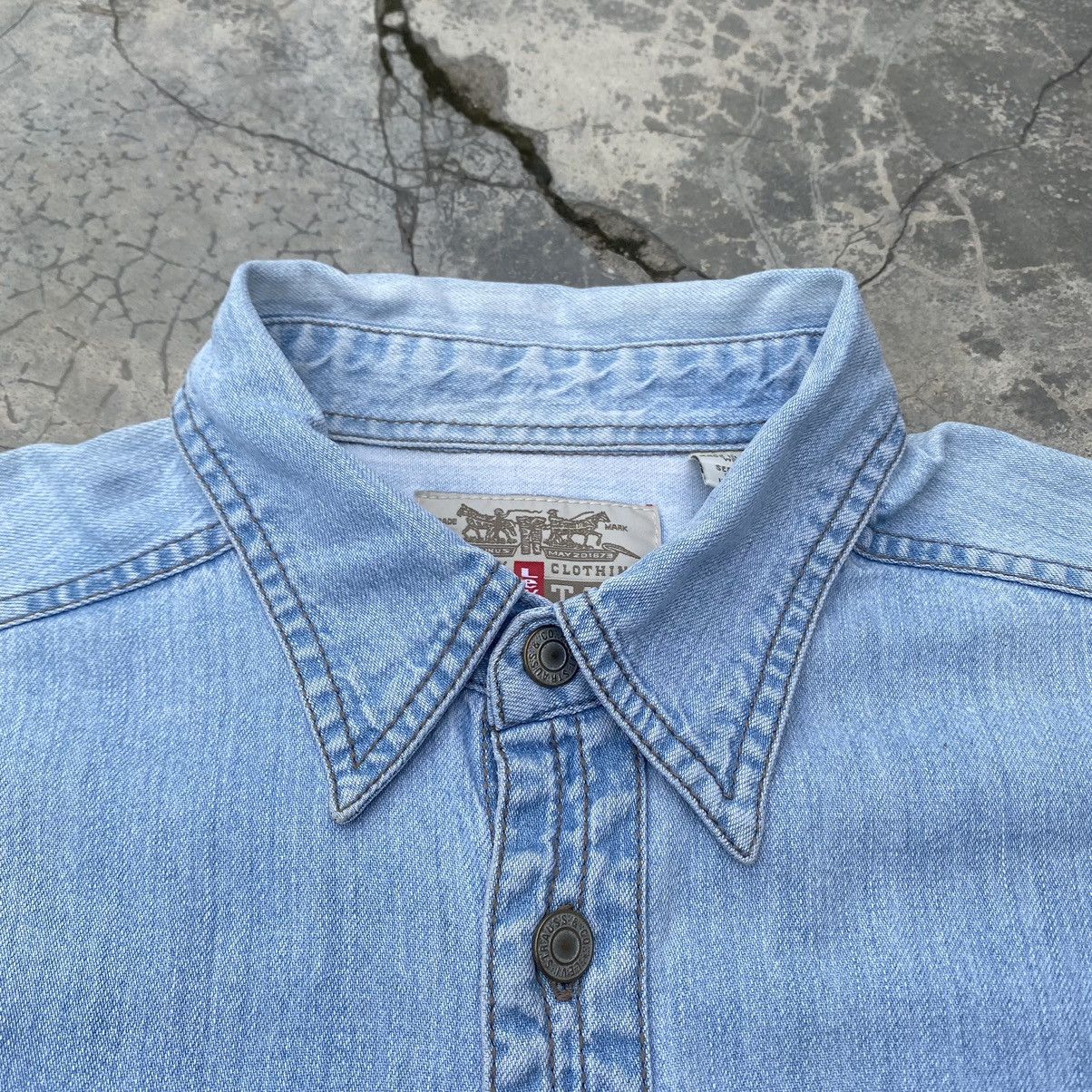 Levi's LEVIS RED TAB Button Fly Denim Shirt Size US XL / EU 56 / 4 - 3 Thumbnail