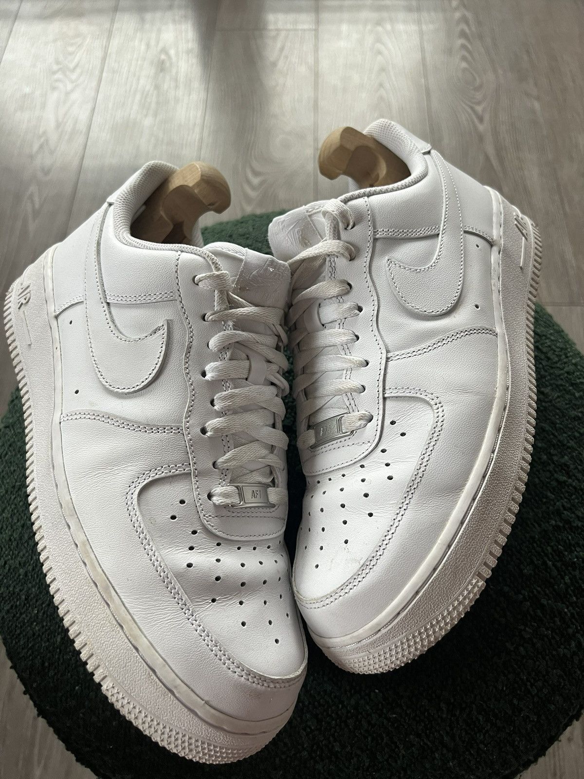 Nike Nike Air Force 1 Triple White AR Leather Sneakers Size US 9 / EU 42 - 2 Thumbnail