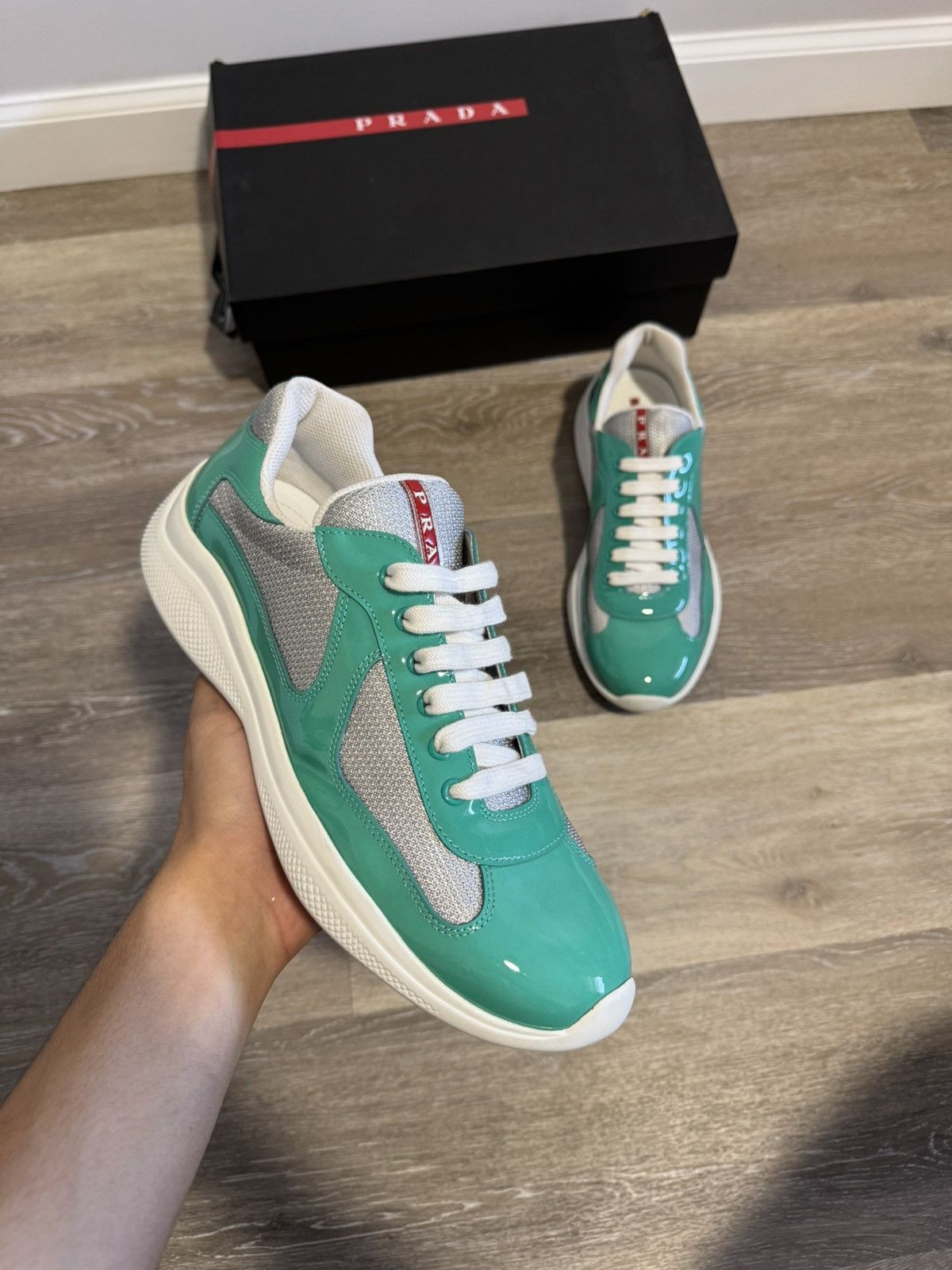 Prada Turquoise Prada American cup Size US 10 / EU 43 - 1 Thumbnail
