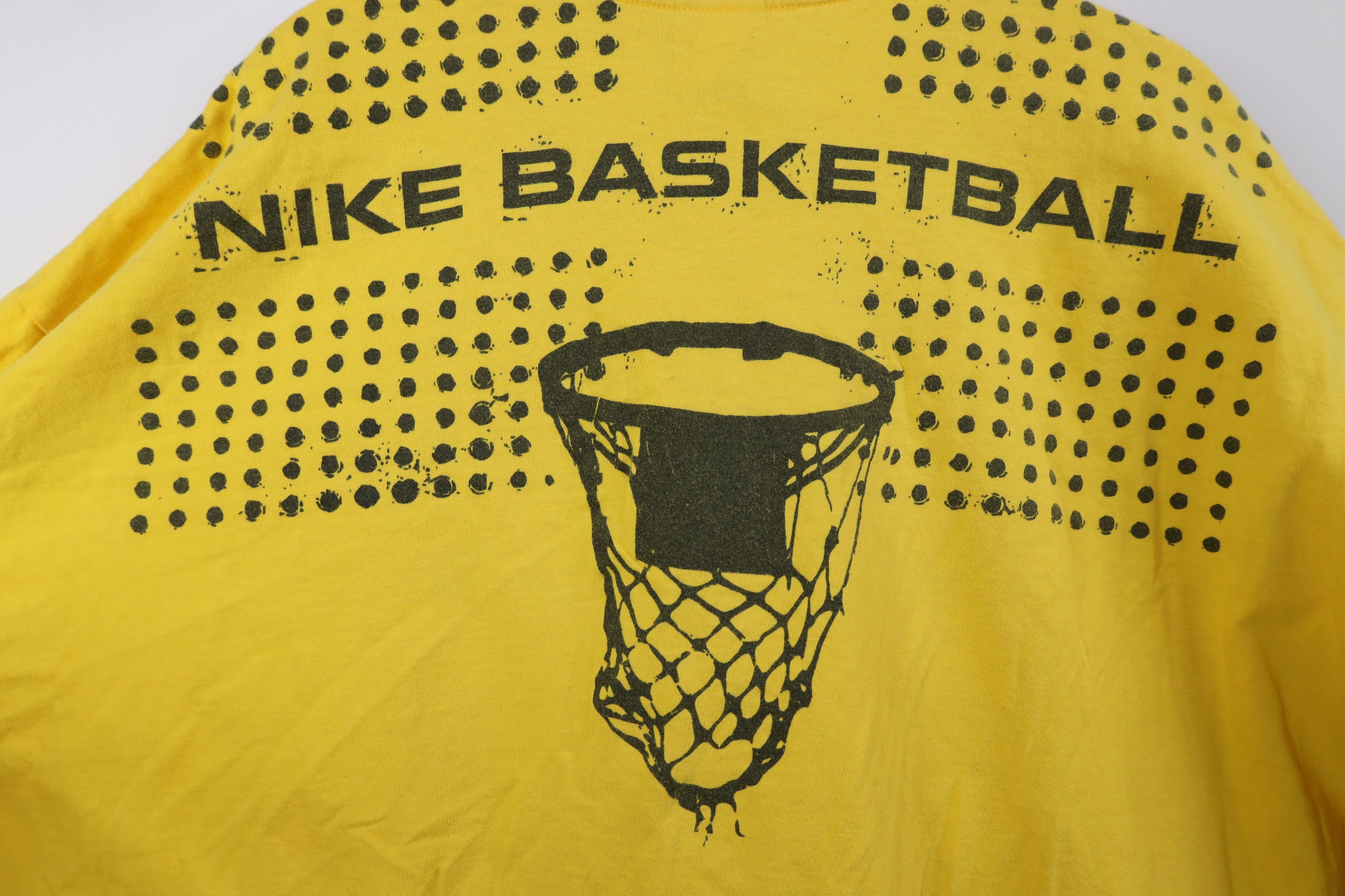 Nike Vintage Nike Basketball Spell All Over Print T-Shirt Yellow Size US XXL / EU 58 / 5 - 10 Thumbnail