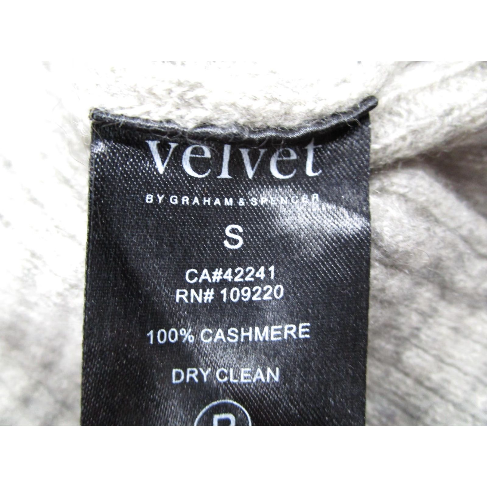 Velvet Velvet by Graham & Spencer Sweater Womens Small Gray 100% Cashmere Full Zip Knit Size S / US 4 / IT 40 - 4 Thumbnail
