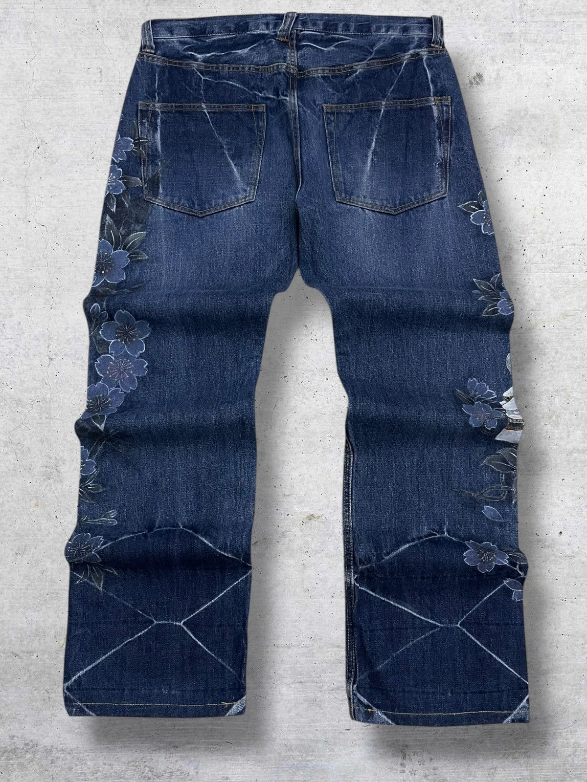 Beauty Beast OG VINTAGE SATANIC FACE FULLPRINT TRADITIONAL JAPAN DENIM Size US 34 / EU 50 - 8 Thumbnail
