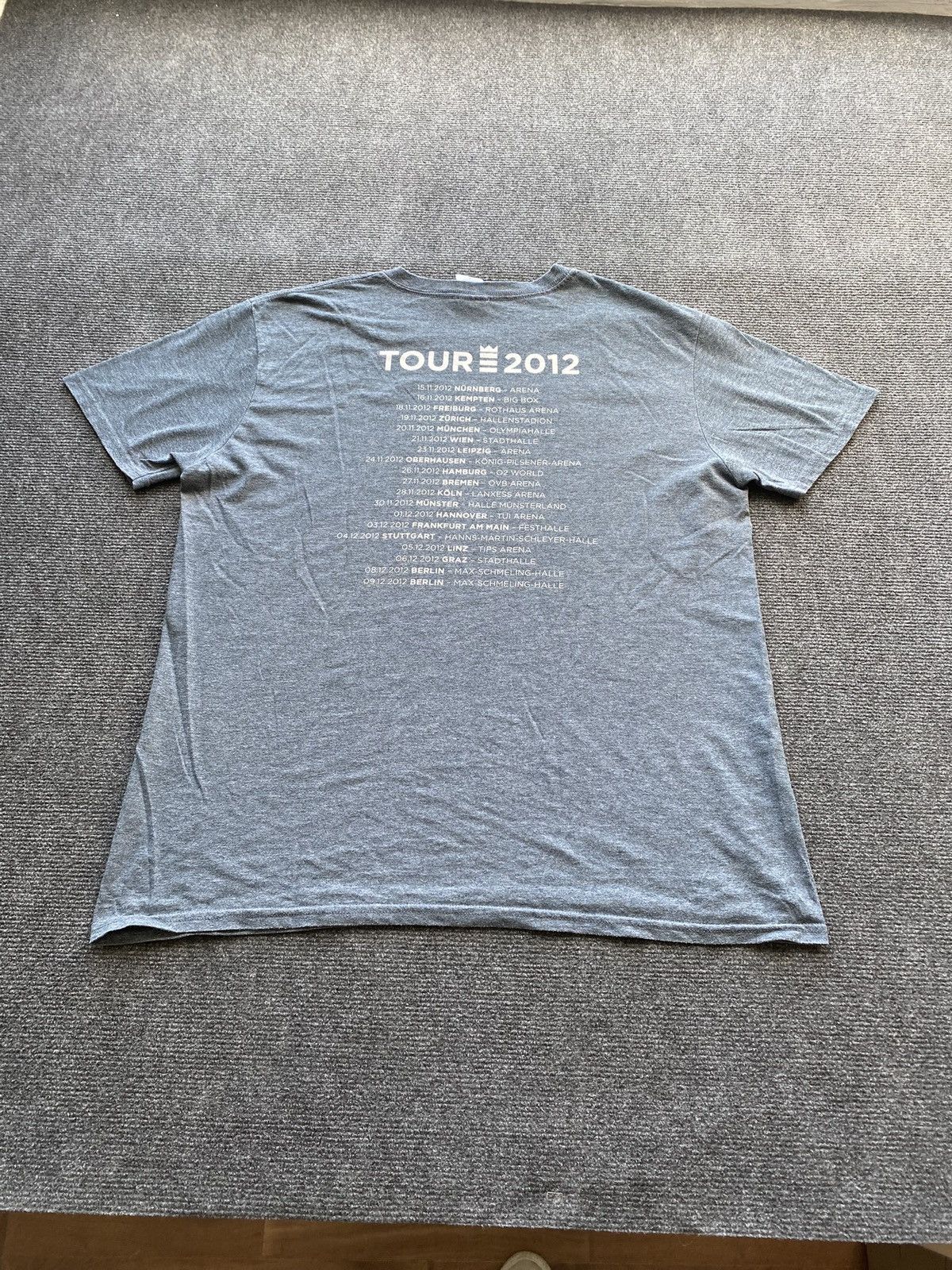 Band Tees 🔥00s Seeed 2012 Band Tour Europe Blue tee rare vntg Size US L / EU 52-54 / 3 - 2 Thumbnail