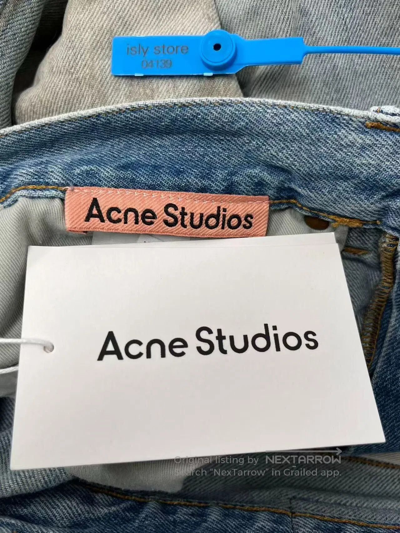 Acne Studios Acne Distressed Dirty Dye Wide-Leg Jeans. Size US 30 / EU 46 - 4 Thumbnail