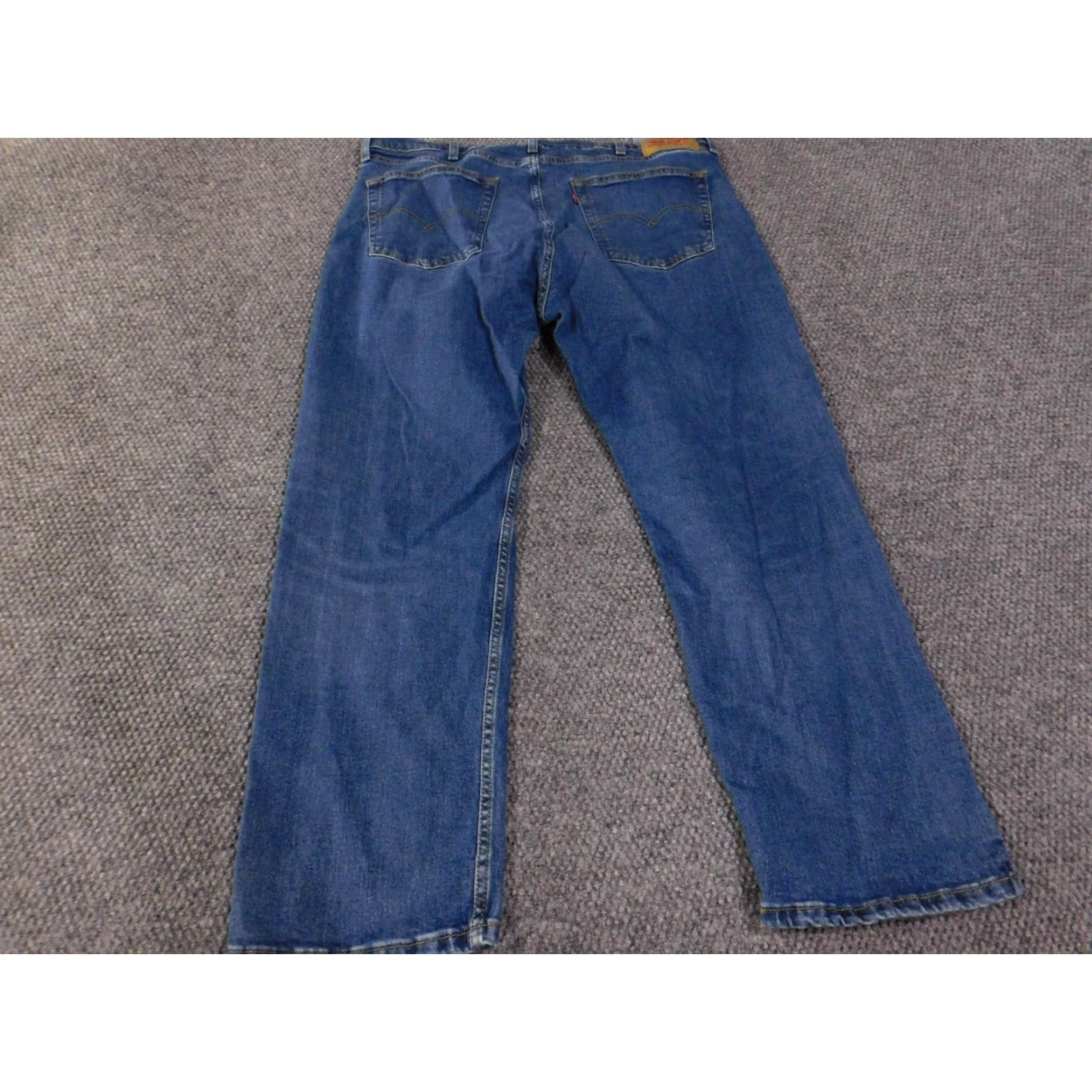 Levi's Levi's Jeans Mens 40x30 Blue Straight Leg Stretch Denim 5-Pocket Zip Fly Rivets Size US 40 / EU 56 - 7 Thumbnail